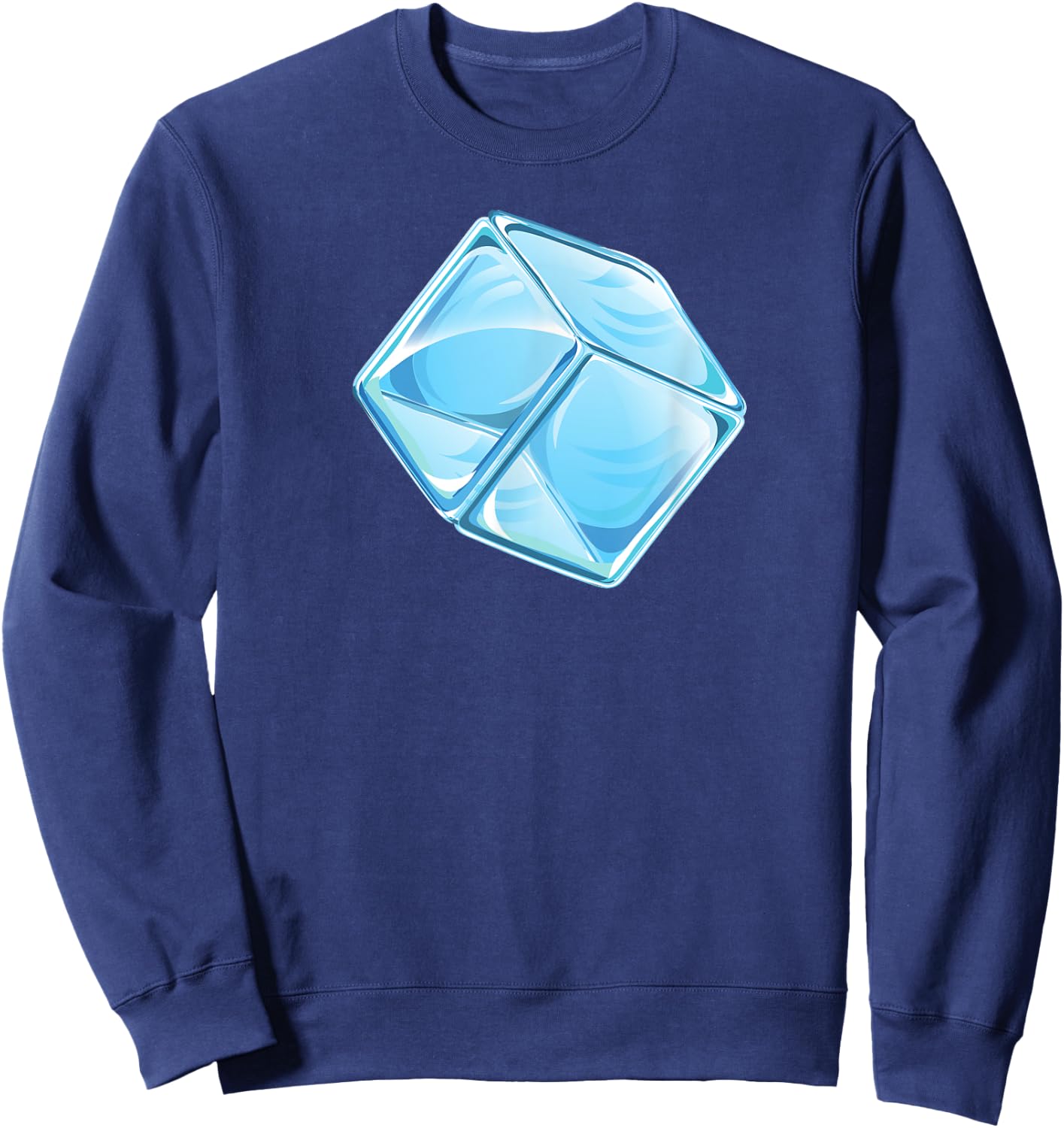 Cute Ice Cube Gift Ice Cubes Lovers Sweatshirt - Sweatshirt | Navy