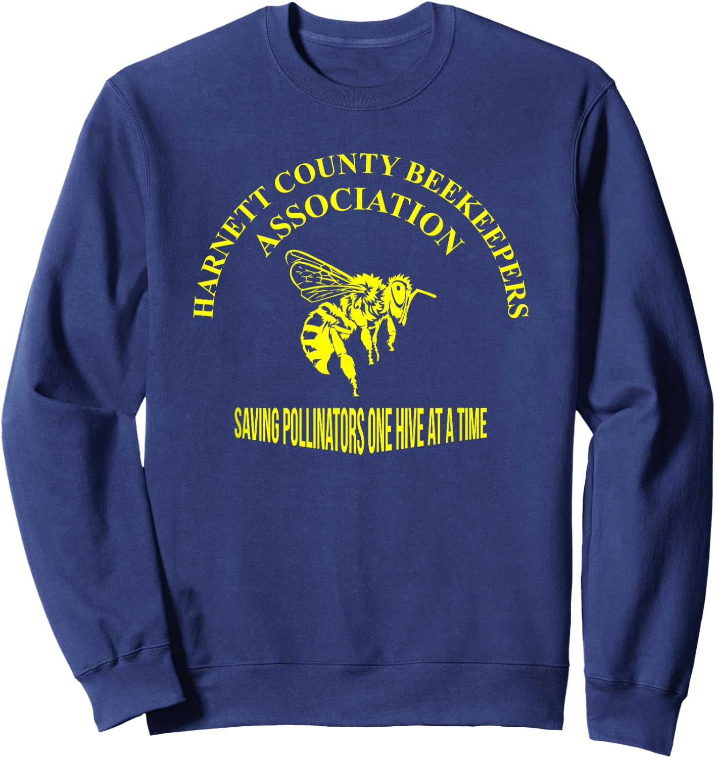 Harnett County Beekeepers Association (Yellow Edition) Sweatshirt - Sweatshirt | Navy