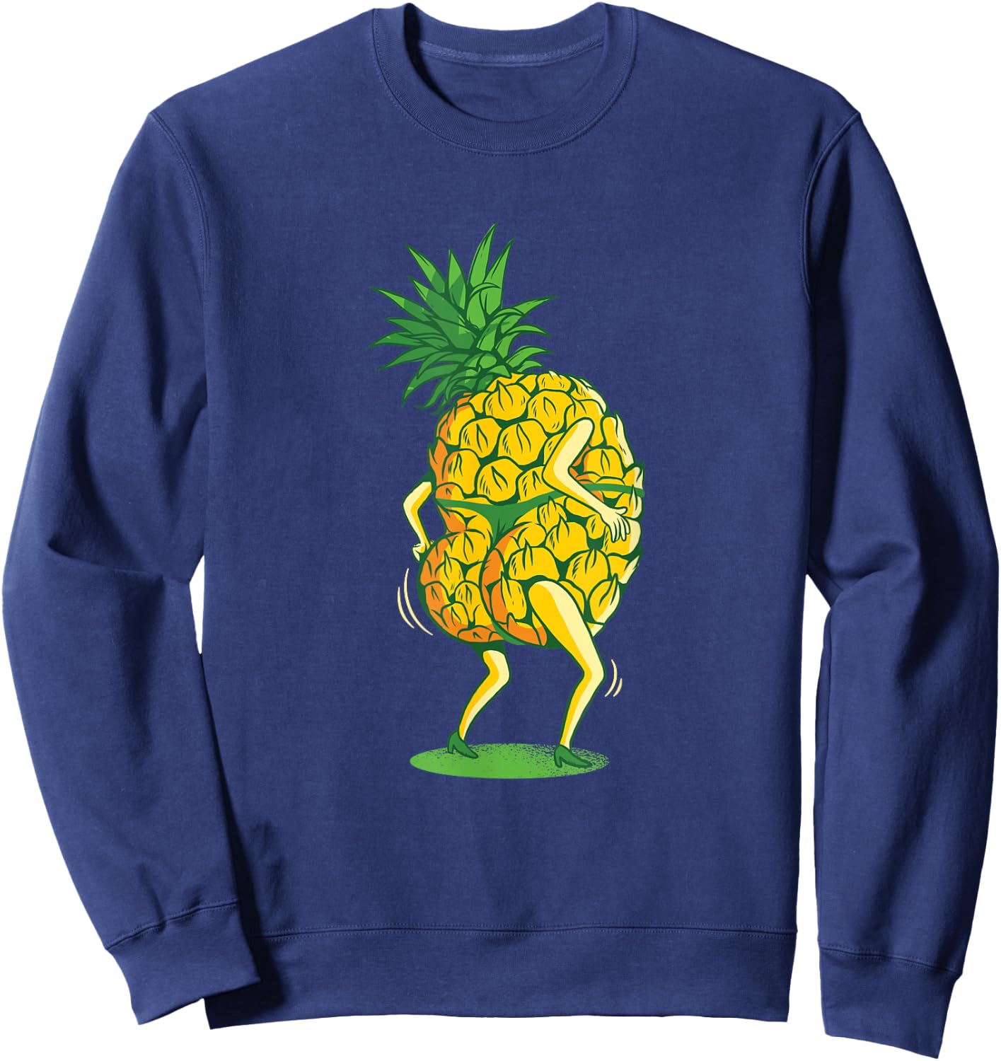 Funny Twerking Pineapple , women, boys & girls Sweatshirt - Sweatshirt | Navy