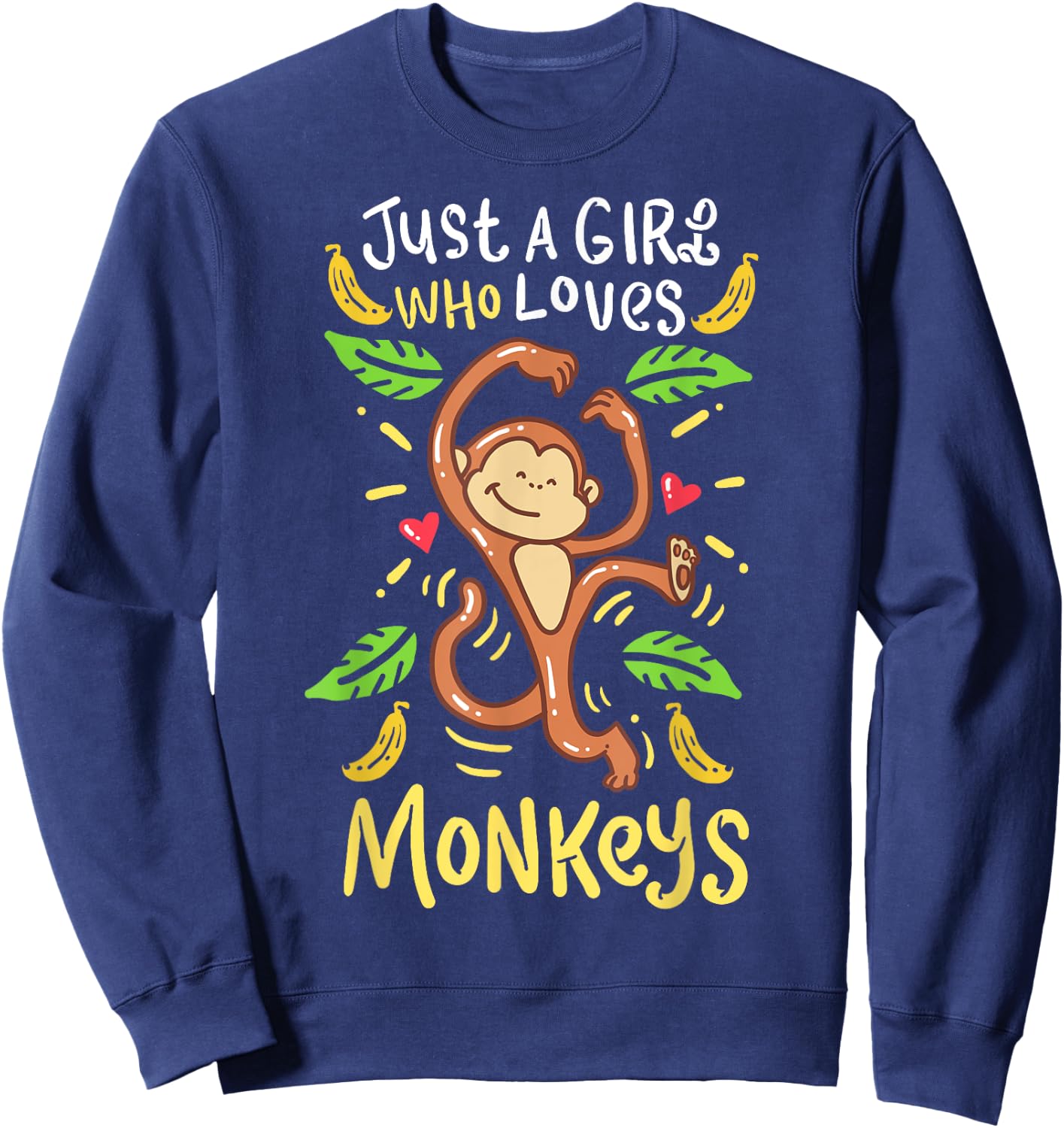 Monkey Primate Zookeeper Funny Gift Sweatshirt - Sweatshirt | Navy
