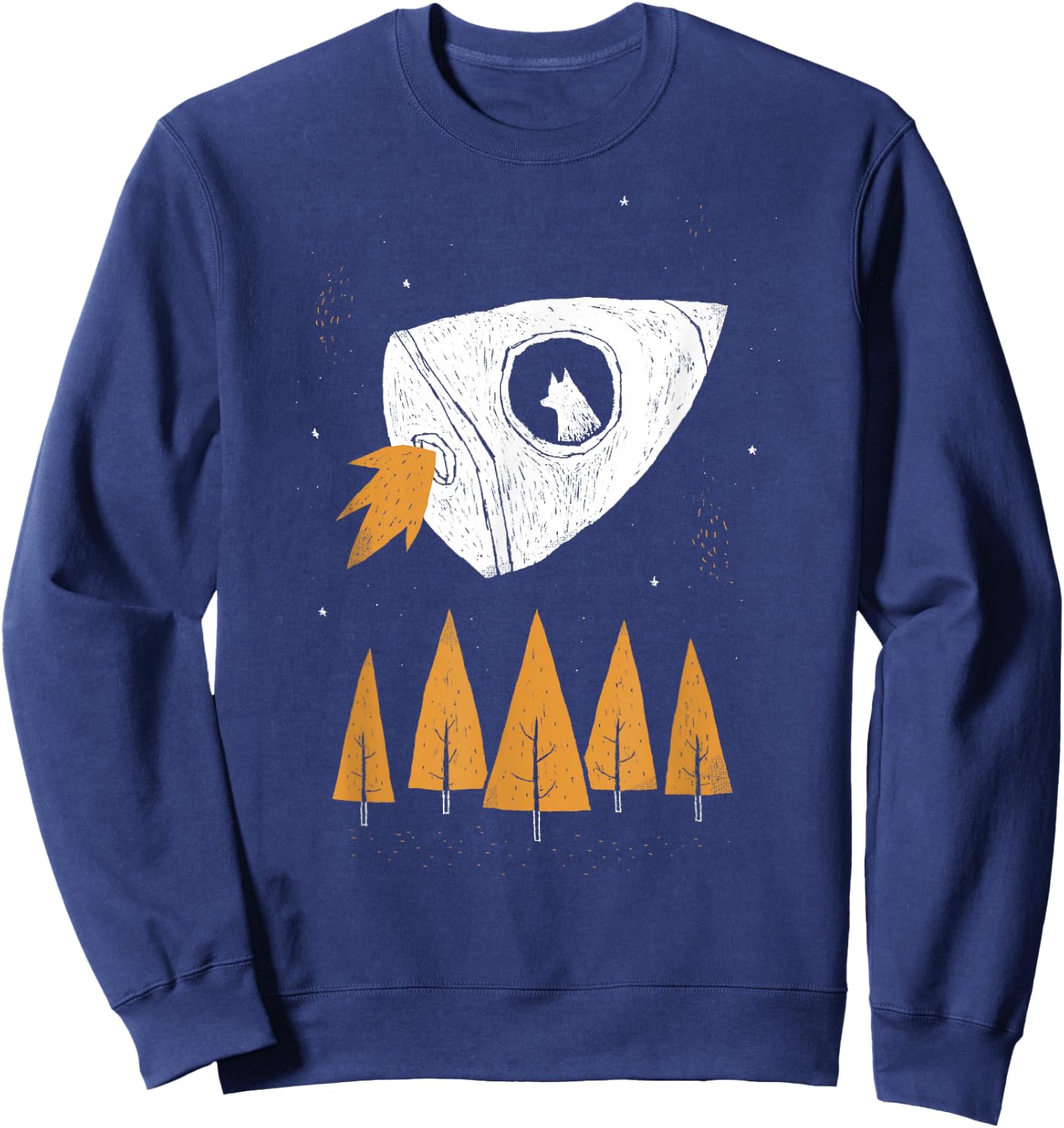 laika space dog Men Women Girls Kids Sweatshirt - Sweatshirt | Navy