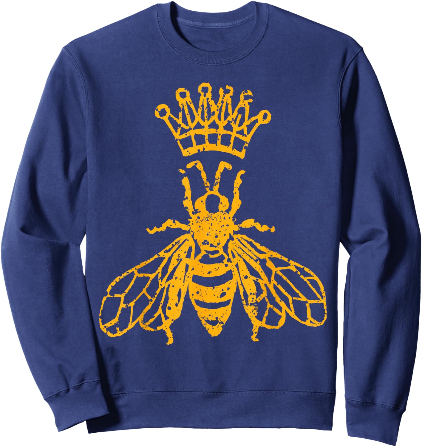Queen Bee Beekeeping Honey Keeper Apparel Gift Sweatshirt - Sweatshirt | Navy