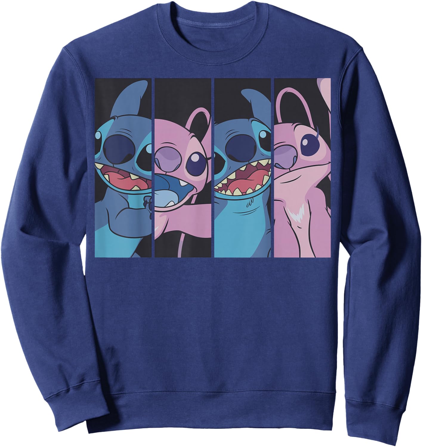 Lilo & Stitch - Boxed Faces Sweatshirt - Sweatshirt | Navy