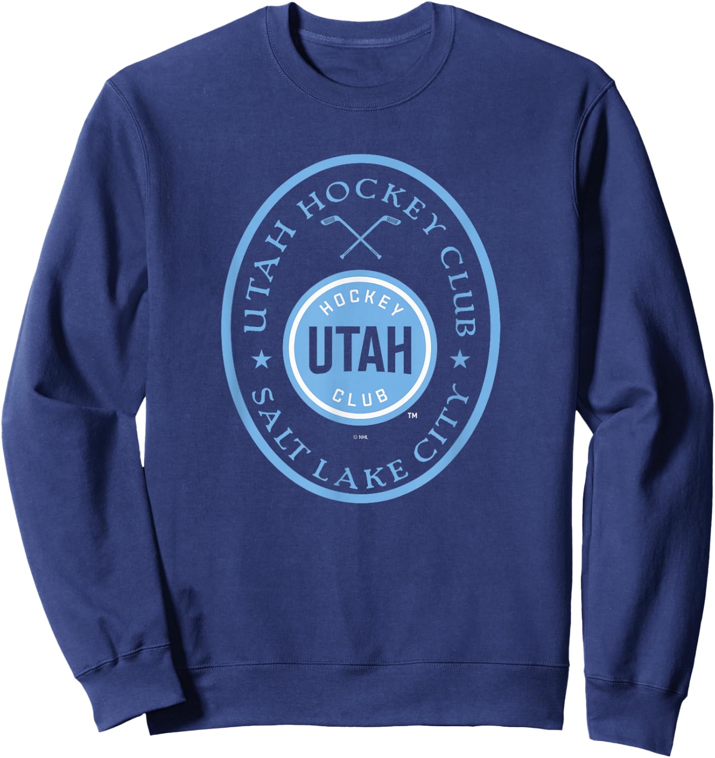 Utah Hockey Club Iconic Black Officially Licensed Sweatshirt - Sweatshirt | Navy