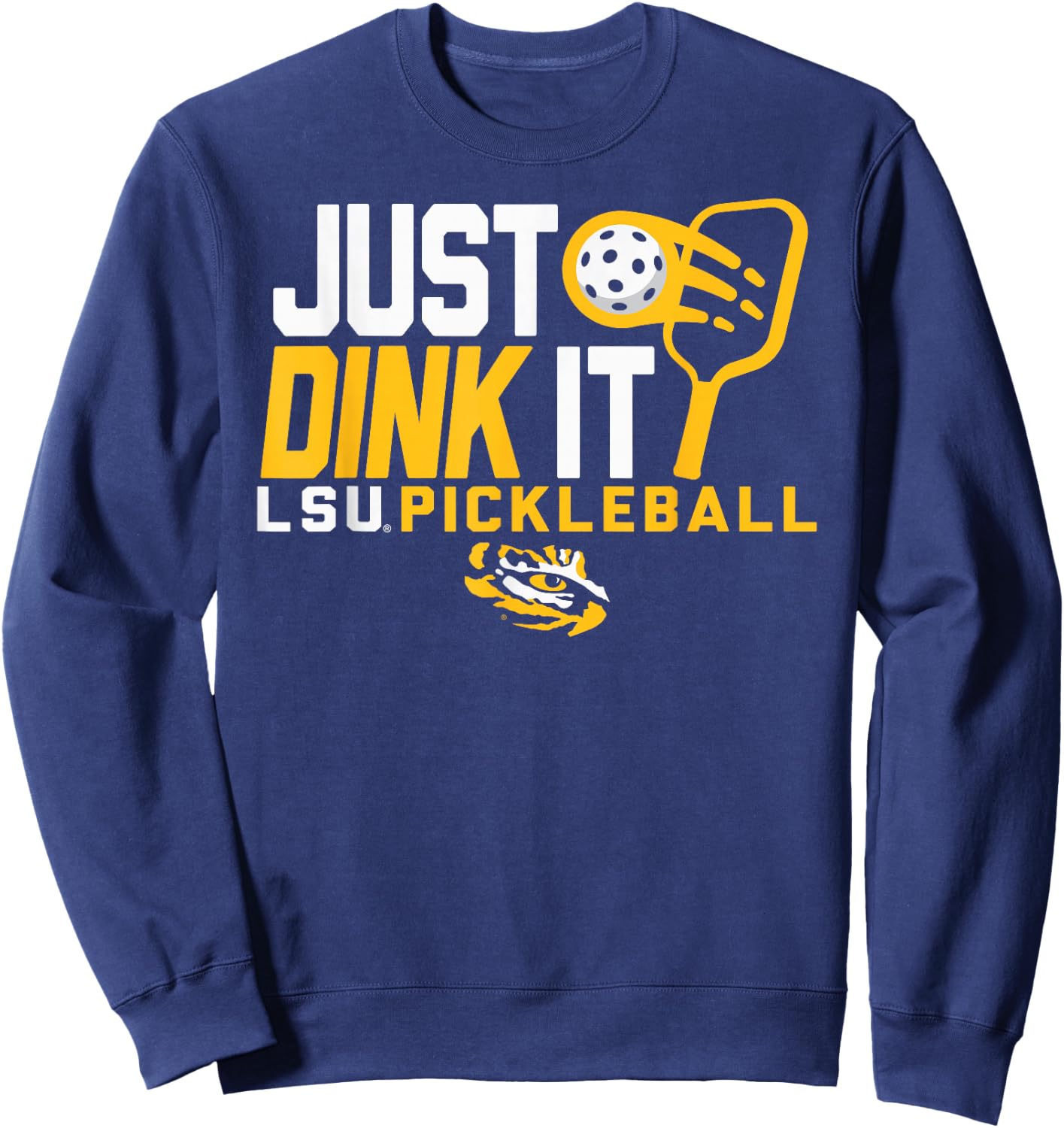 LSU Tigers Pickleball Dink Purple Officially Licensed Sweatshirt - Sweatshirt | Navy