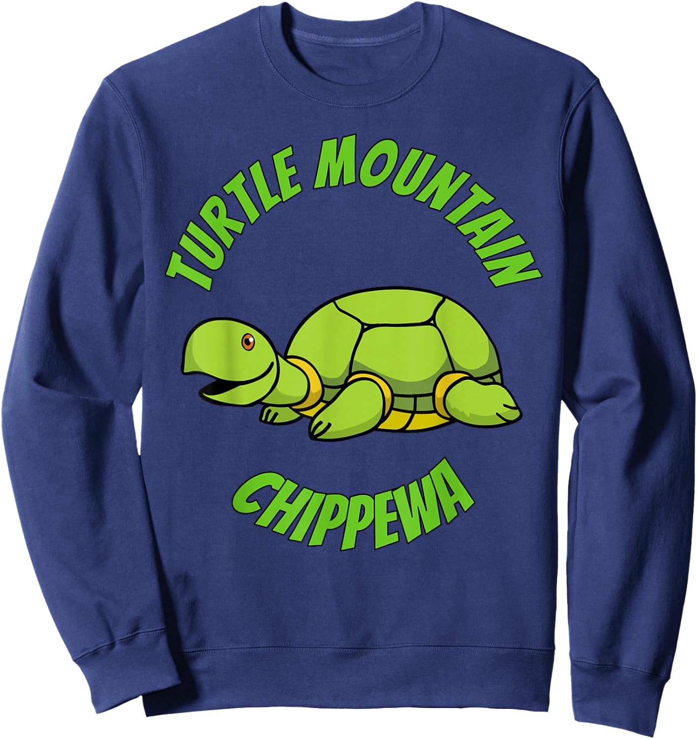 Turtle Mountain Chippewa Turtle Sweatshirt - Sweatshirt | Navy