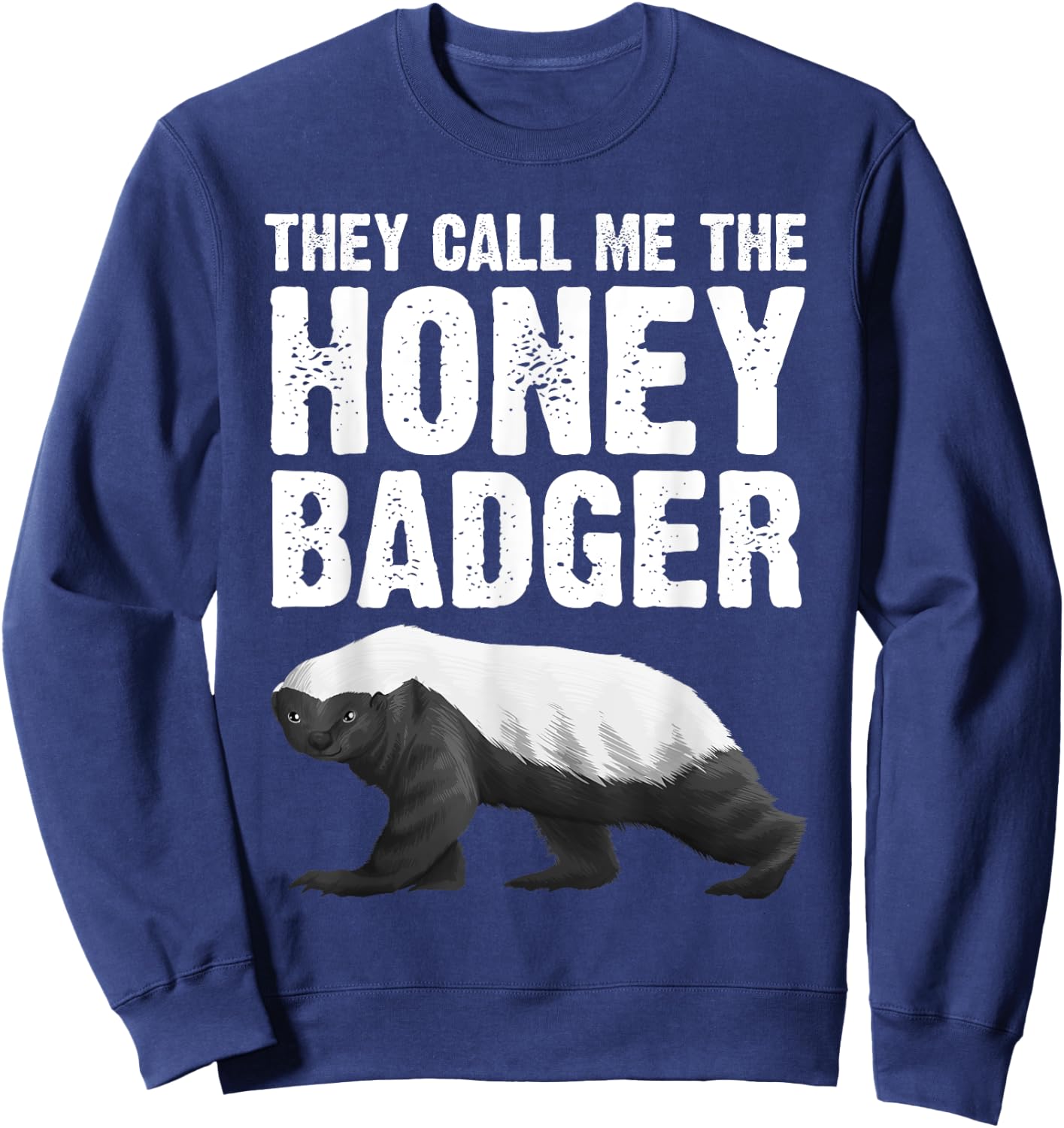 Cool Honey Badger Design Women Honey Badger Lover Sweatshirt - Sweatshirt | Navy