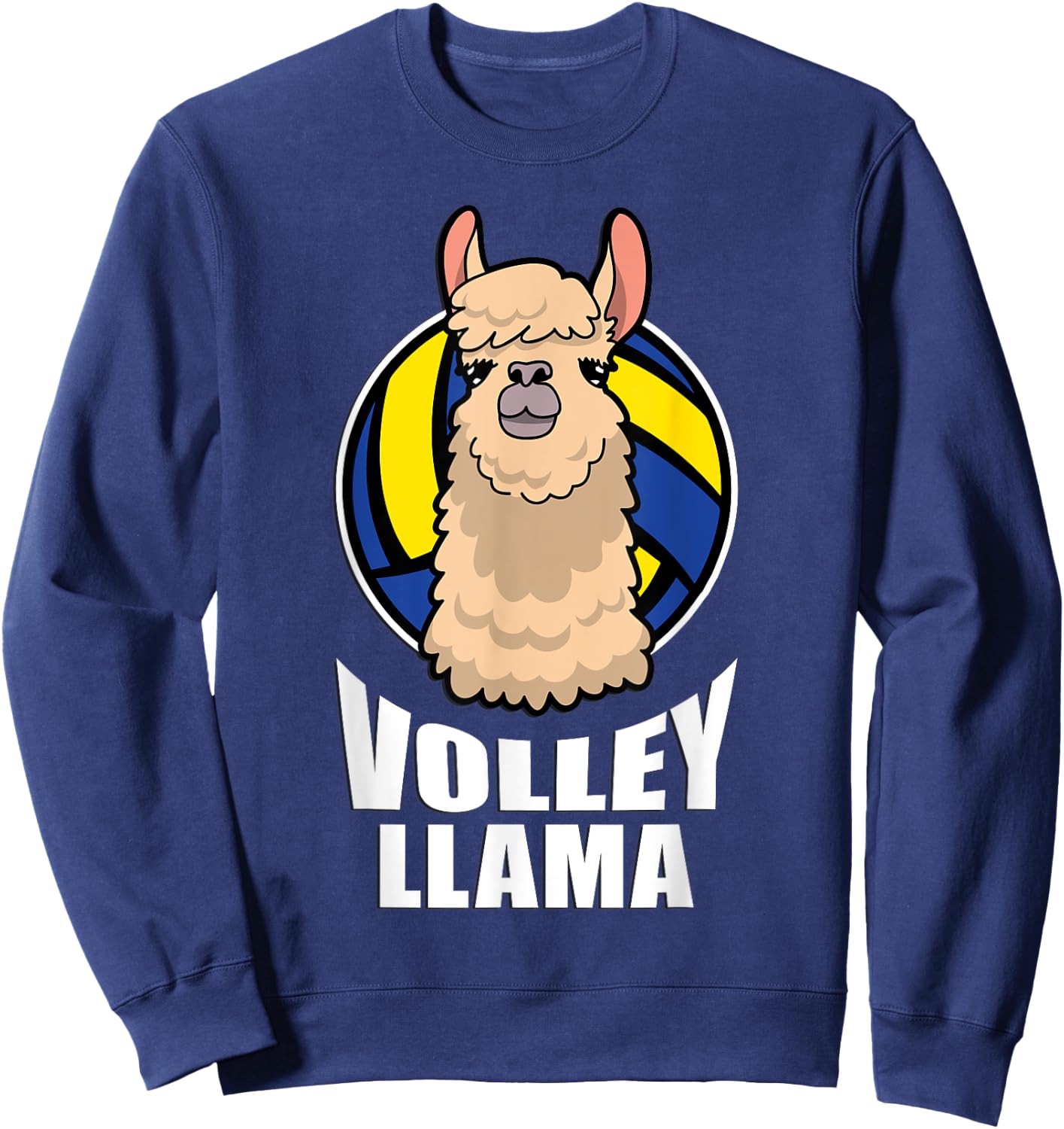 Volley Llama Volleyball Sweatshirt - Sweatshirt | Navy