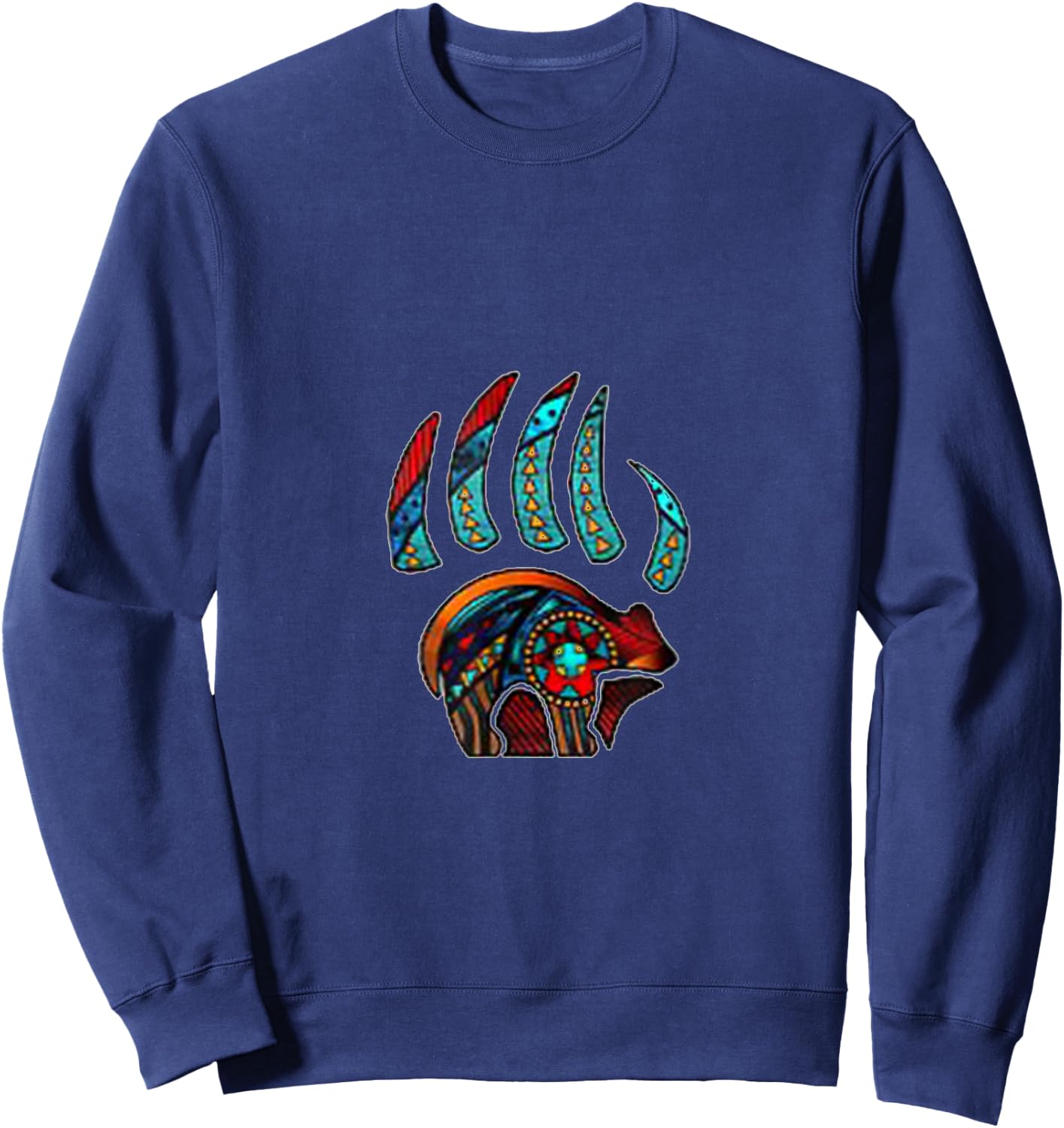 Native American Bear Claw Sweatshirt - Sweatshirt | Navy