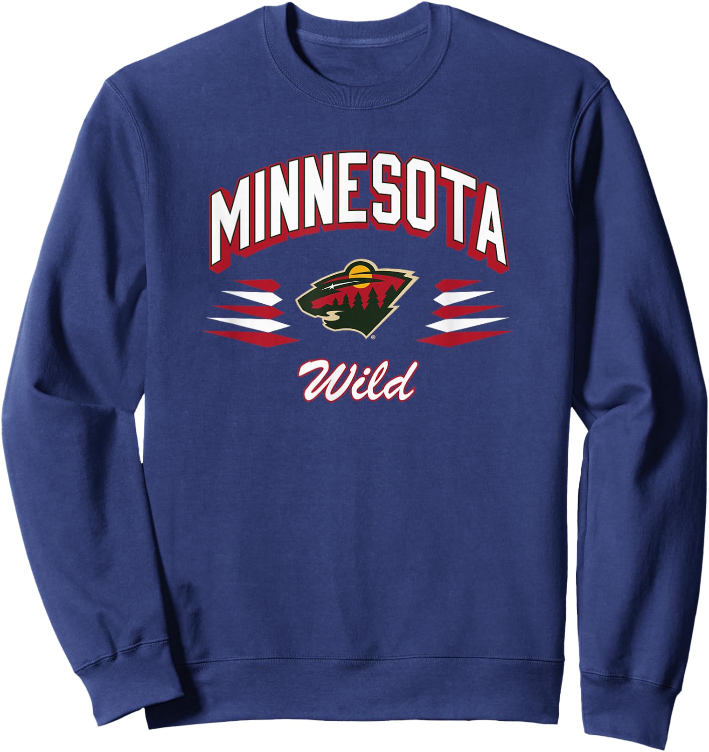 Minnesota Wild Retro Diamond Officially Licensed Sweatshirt - Sweatshirt | Navy