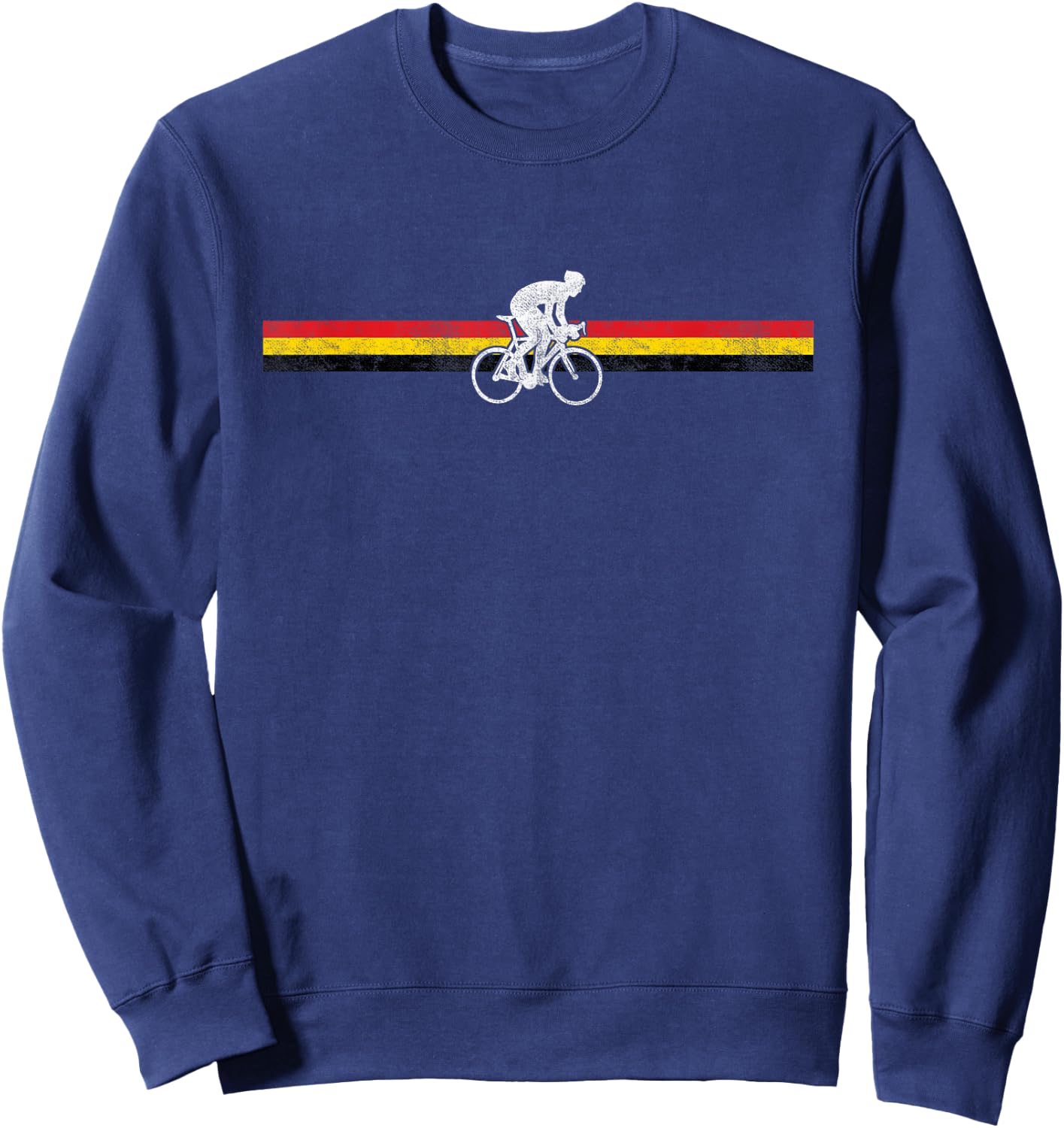 Belgian Cyclist MTB Road Bike Belgium Flag Cycling Sweatshirt - Sweatshirt | Navy