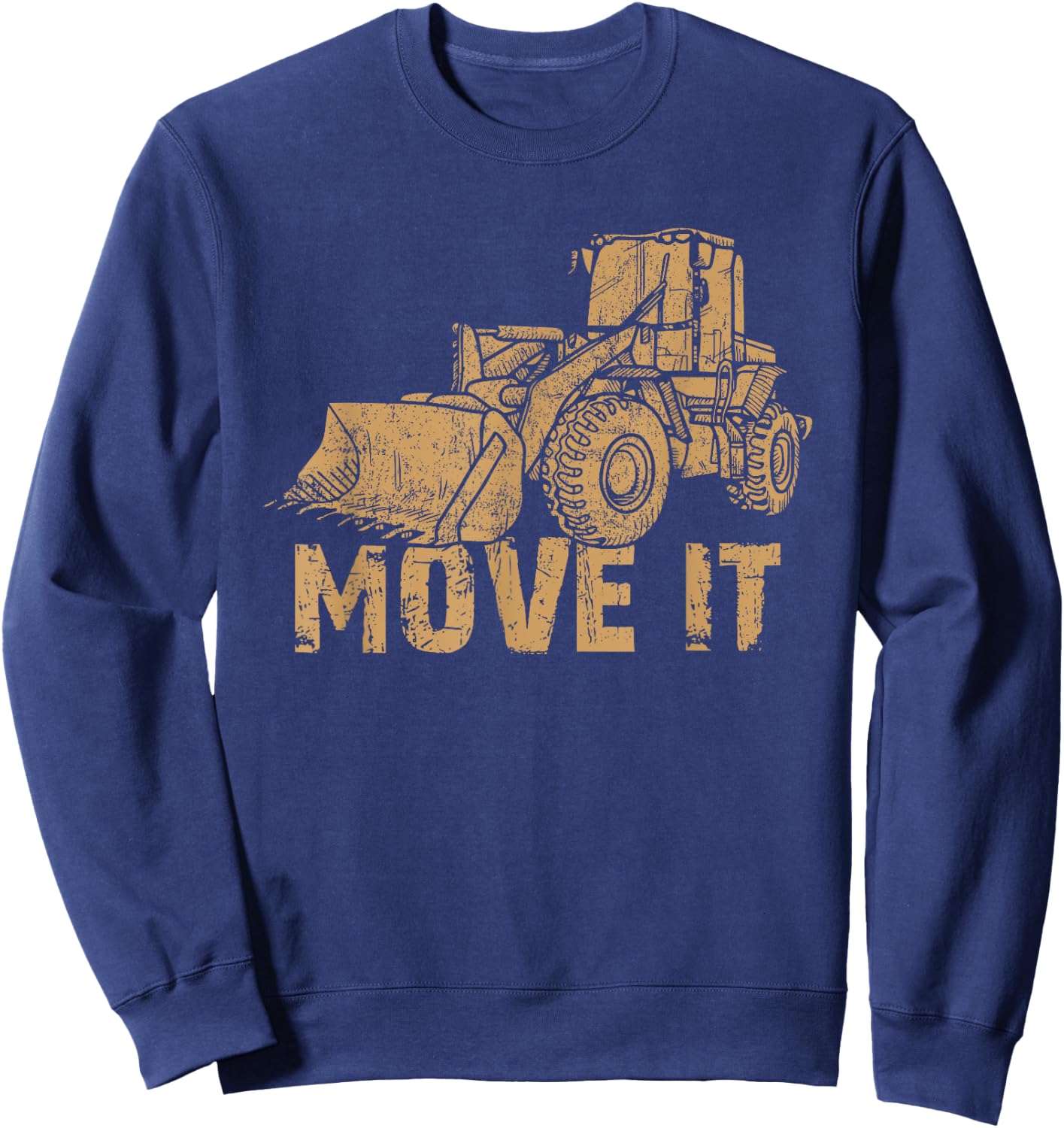 Bulldozer Move It Truck for Boys Sweatshirt - Sweatshirt | Navy