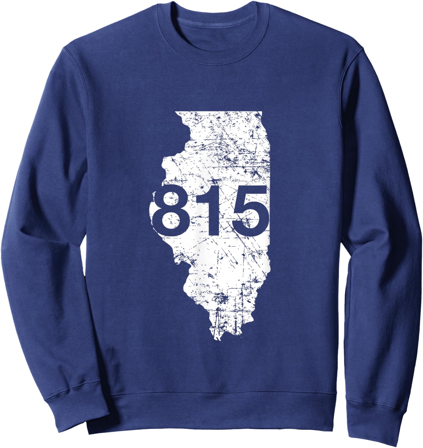 Rockford Joliet Area Code 815 Shirt, Illinois Souvenir Gift Sweatshirt - Sweatshirt | Navy