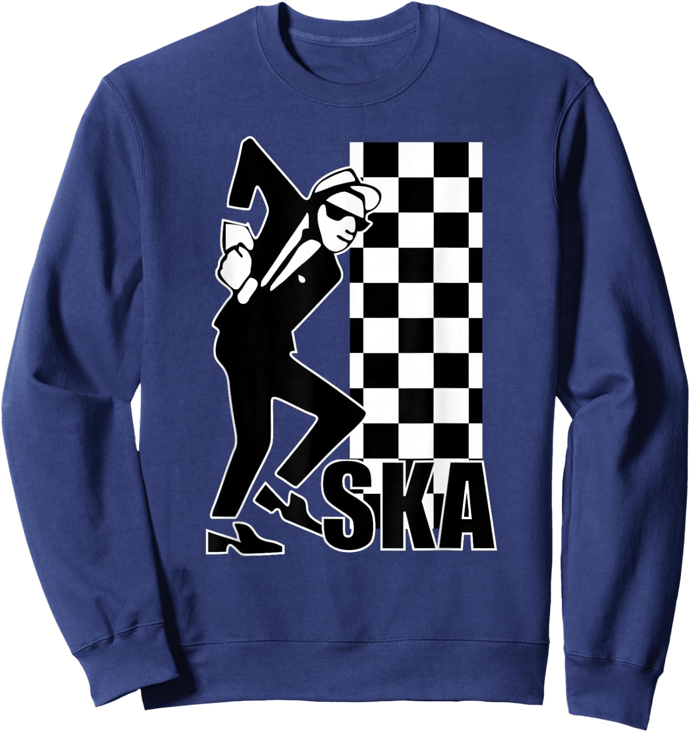 Ska Music T-Ska Music is Life Ska Reggae Sweatshirt - Sweatshirt | Navy