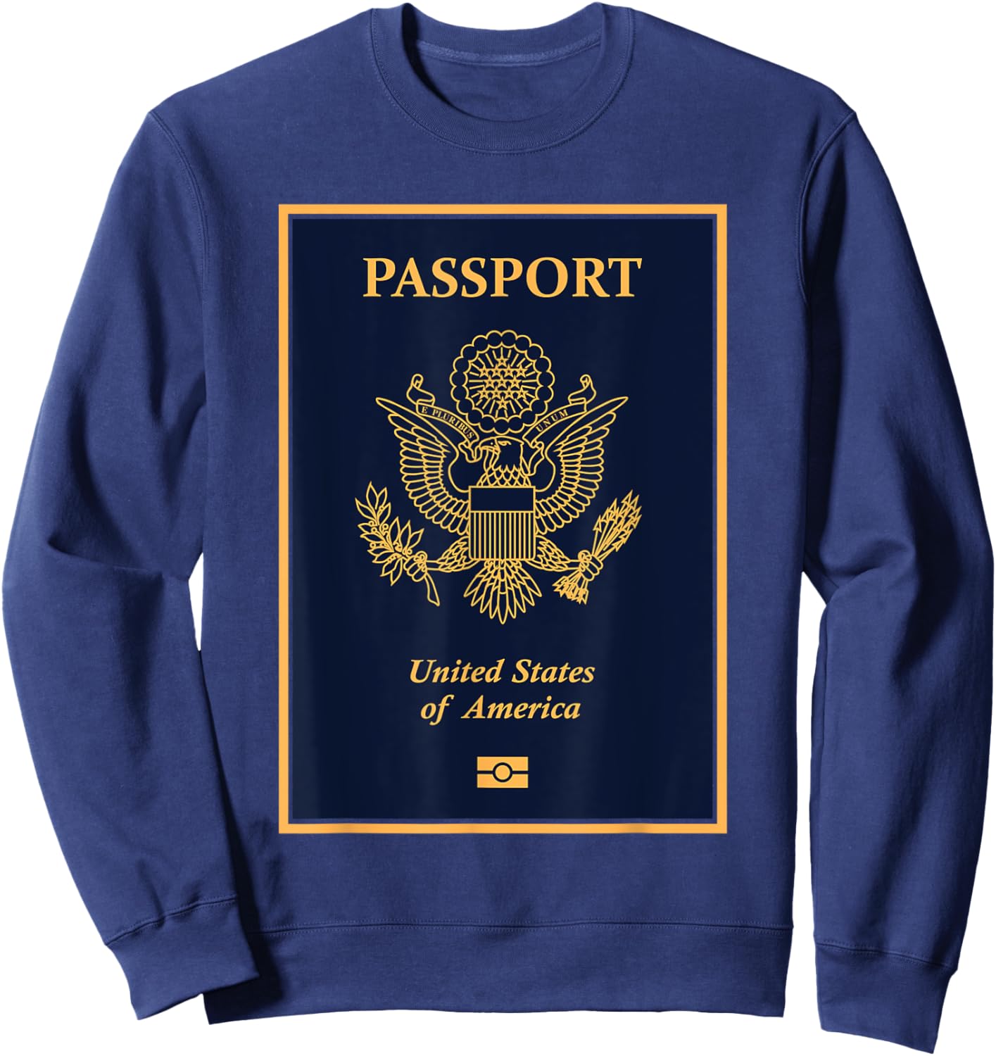 USA,American,USA passport,USA flag. Sweatshirt - Sweatshirt | Navy