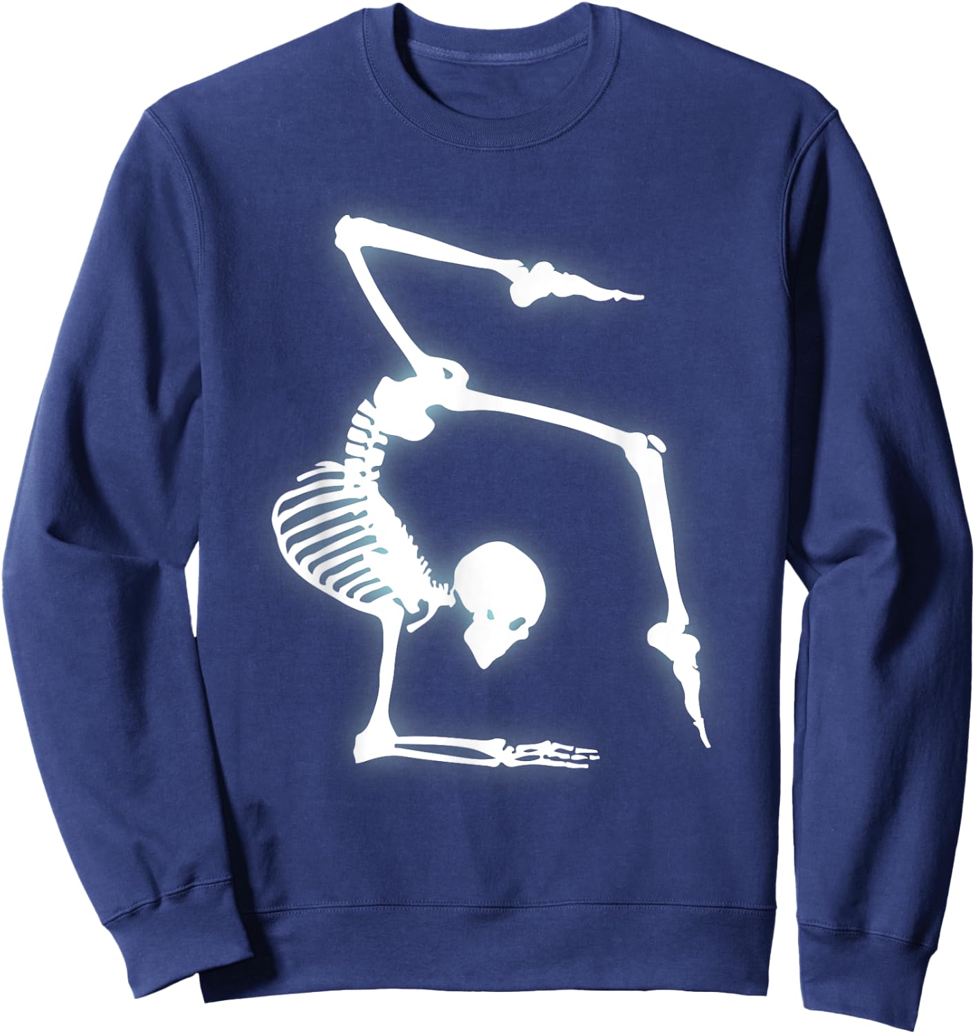 Gymnastics Shirts Funny Skeleton Costume For Halloween Sweatshirt - Sweatshirt | Navy