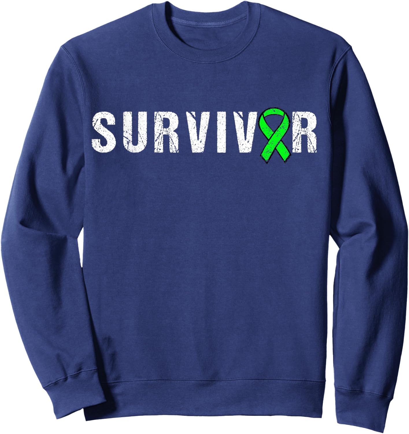 Survivor Lymphoma Awareness Shirt | Lymphoma Awareness T Sweatshirt - Sweatshirt | Navy
