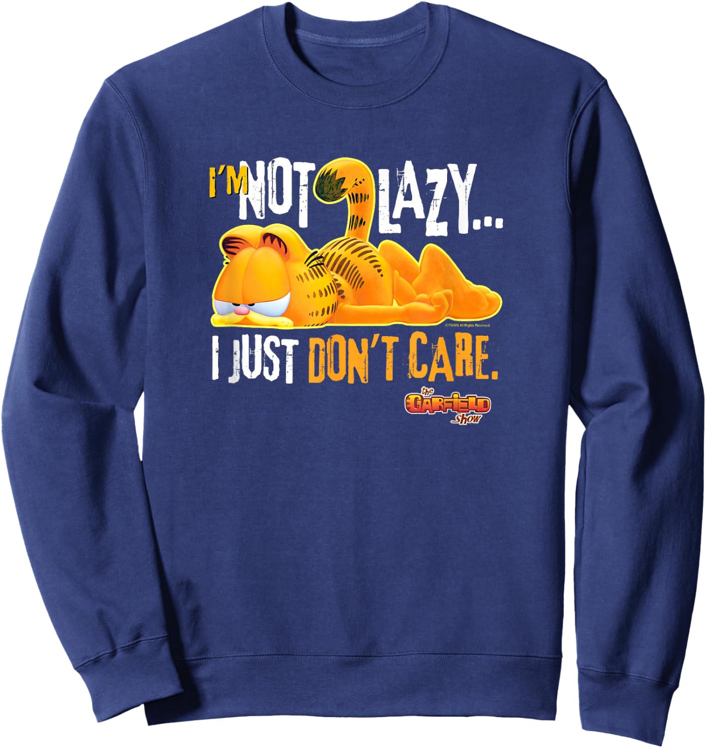 Garfield Just Don't Care Sweatshirt - Sweatshirt | Navy