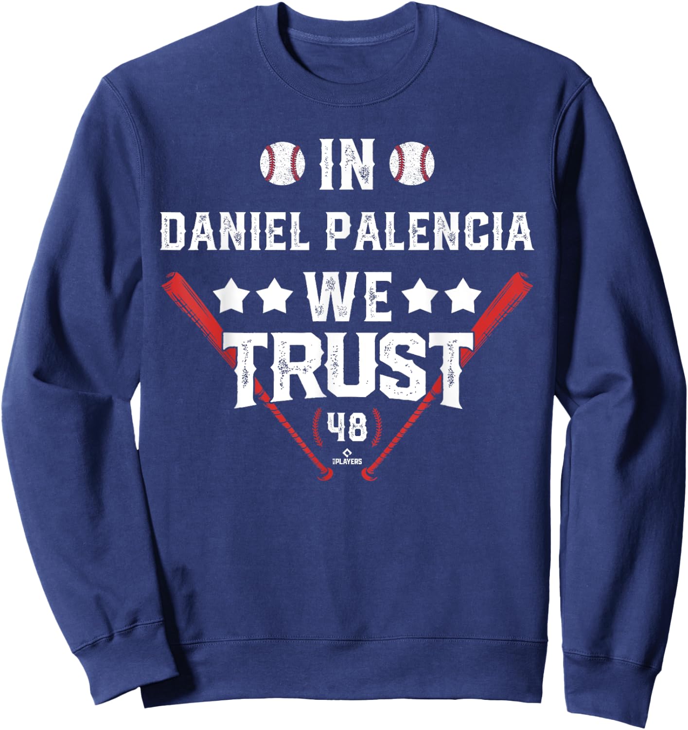 We Trust in Daniel Palencia Chicago Baseball MLBPA Sweatshirt - Sweatshirt | Navy