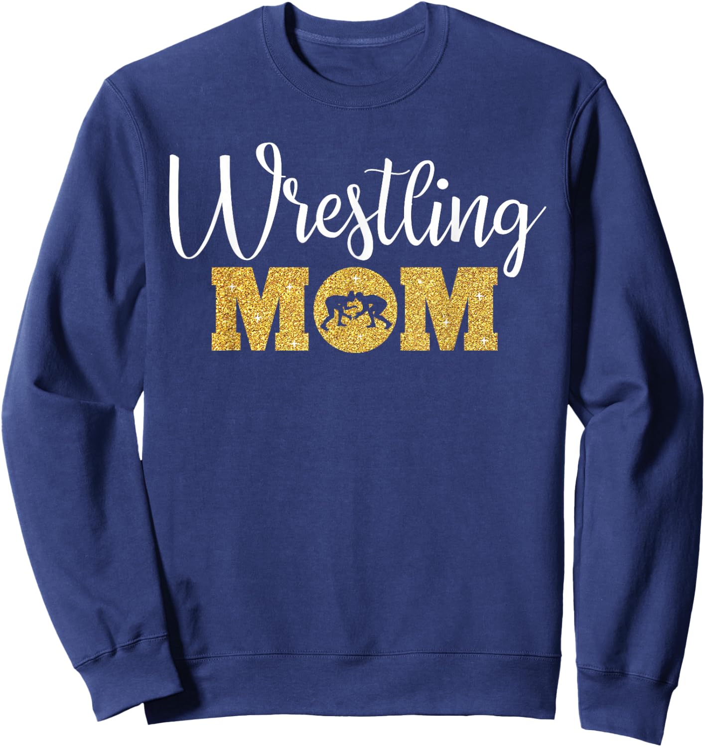 Wrestling Mom Funny Wrestling Gift Wrestler Mom Sweatshirt - Sweatshirt | Navy