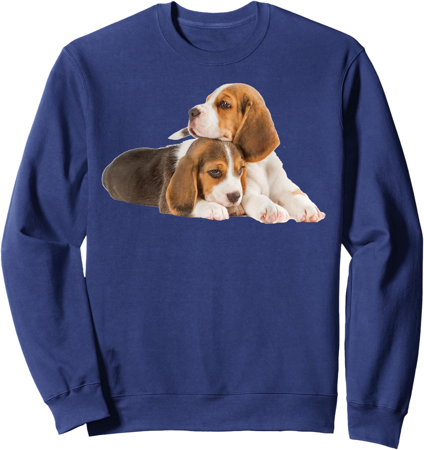 Beagle Puppy T Shirt Sweatshirt - Sweatshirt | Navy