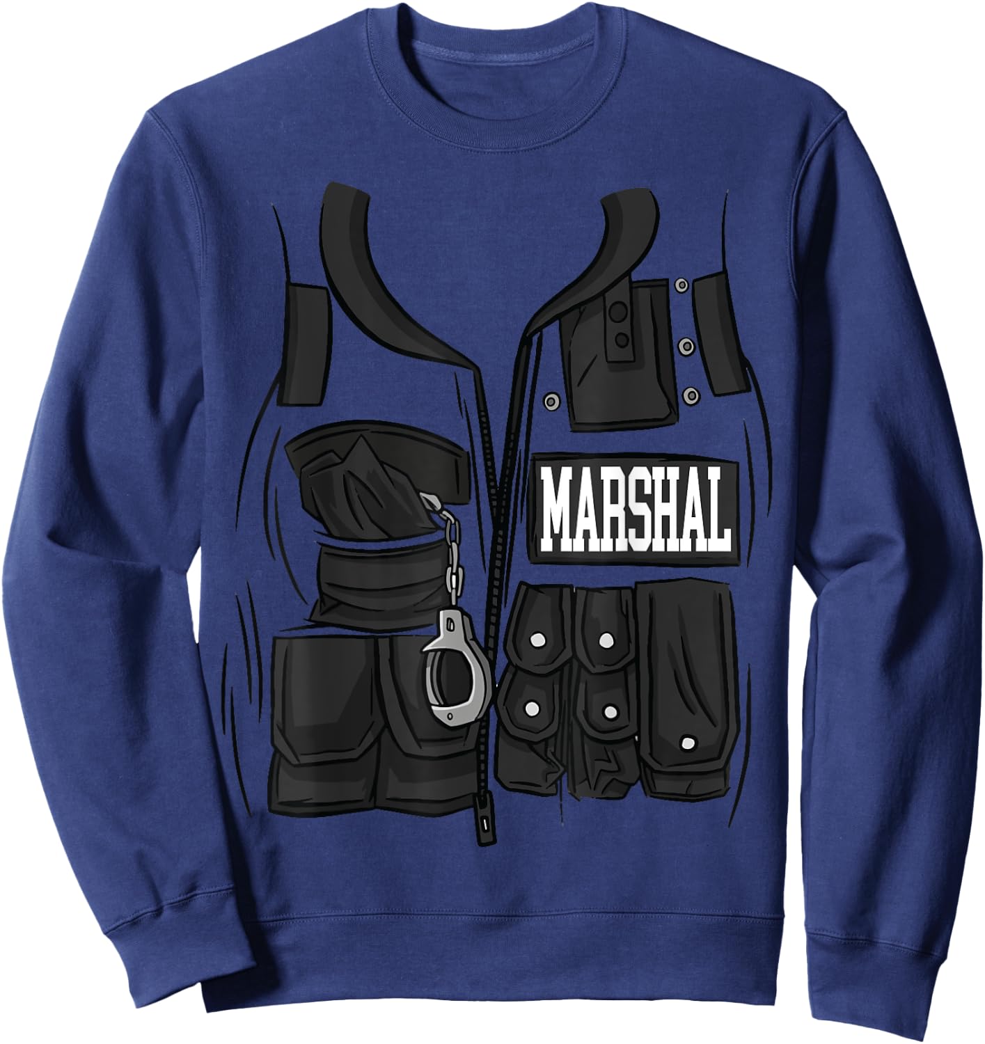 US Marshal Funny Halloween Costume US Marshal Sweatshirt - Sweatshirt | Navy