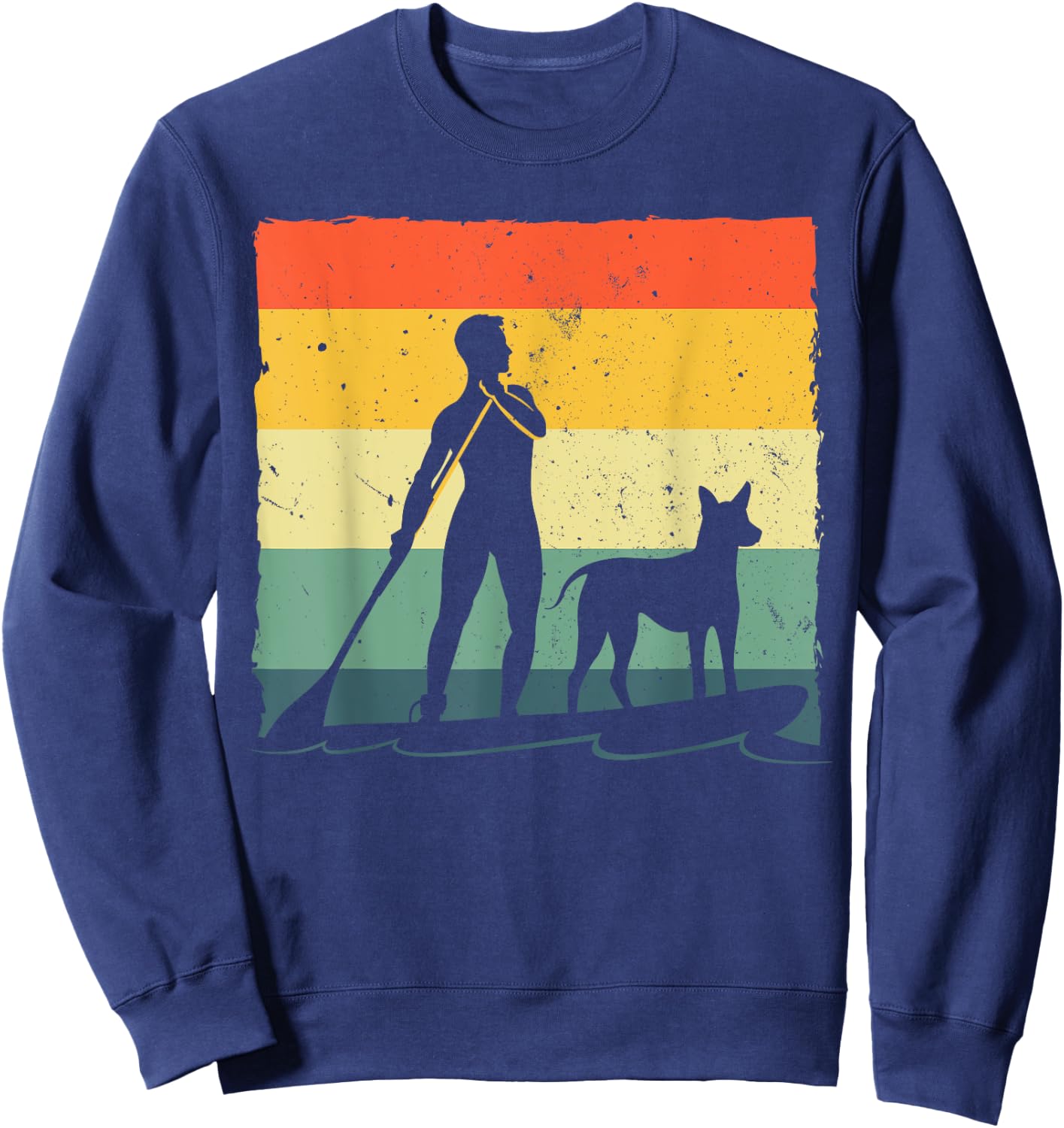 Paddleboard Art Women Stand Up Sup Paddle Boarding Sweatshirt - Sweatshirt | Navy