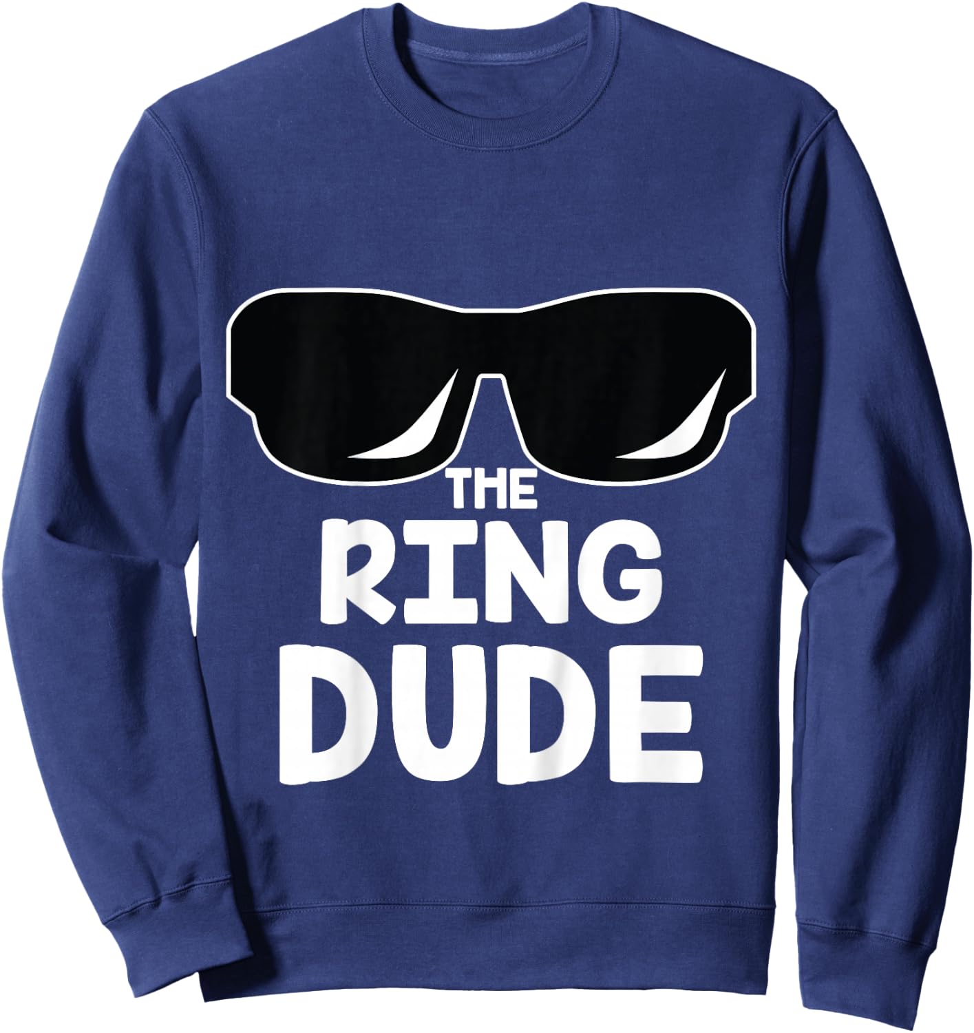 The Ring Dude | Cute Boys Wedding Ring Bearer Sweatshirt - Sweatshirt | Navy