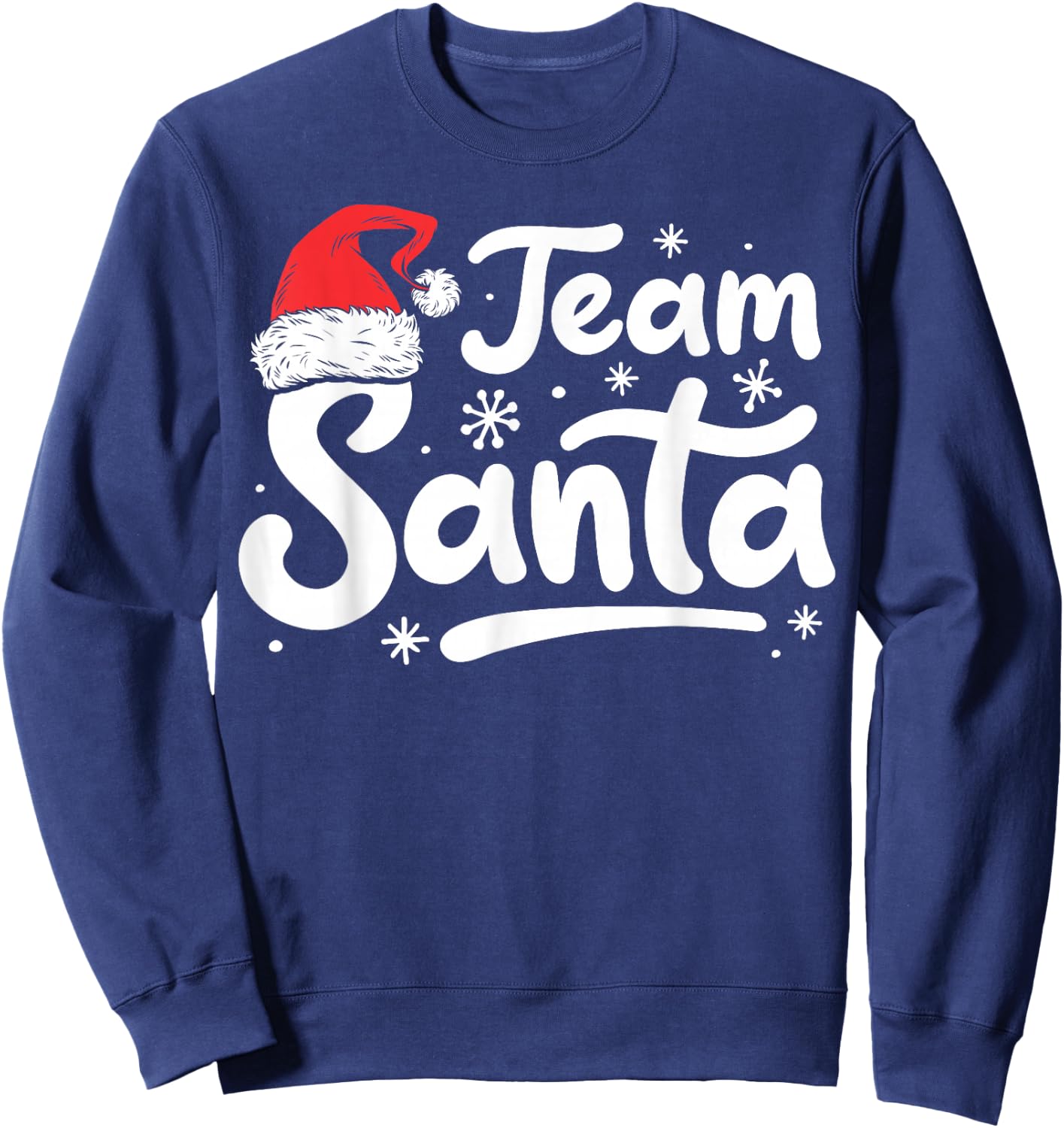 Team Santa Christmas Family Matching Pajamas Boys Men Xmas Sweatshirt - Sweatshirt | Navy