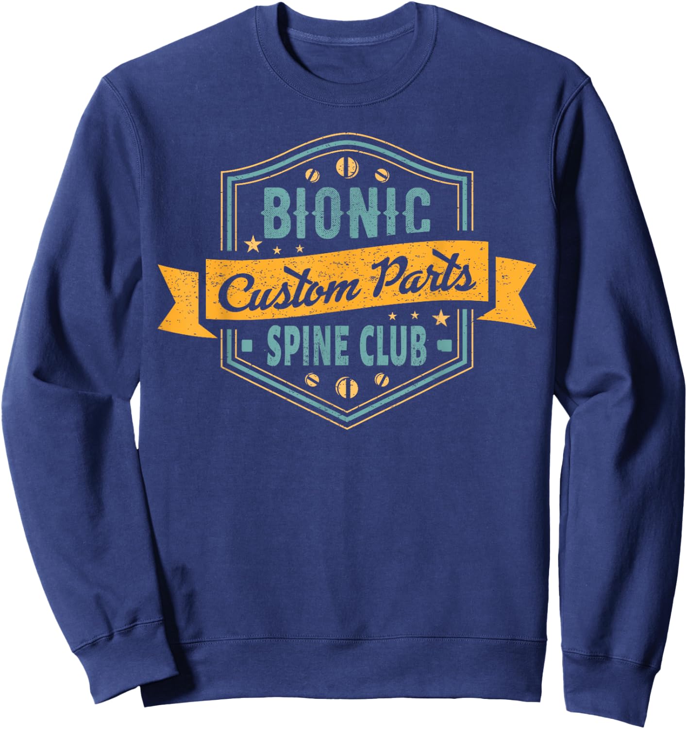 Back Surgery Recovery Gift Bionic Spine Sweatshirt - Sweatshirt | Navy