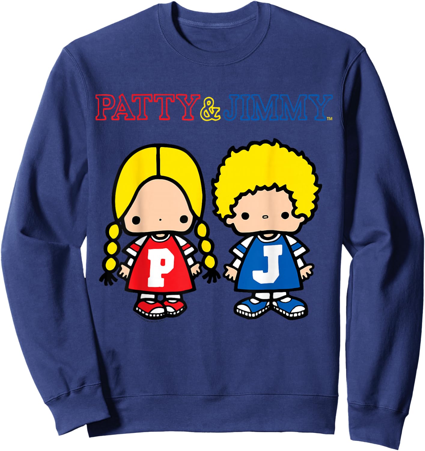 Sanrio Patty and Jimmy Classic Shirt Sweatshirt - Sweatshirt | Navy