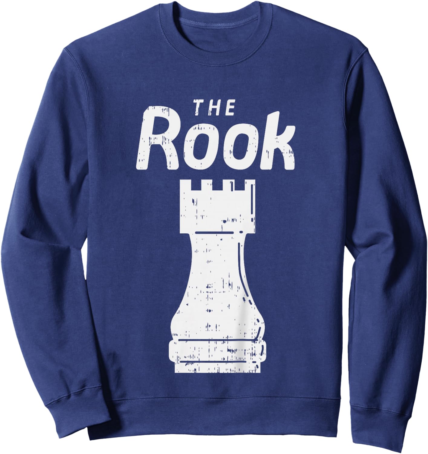 Kids Halloween Chess Piece The Rook Shirt Group Matching Costume Sweatshirt - Sweatshirt | Navy