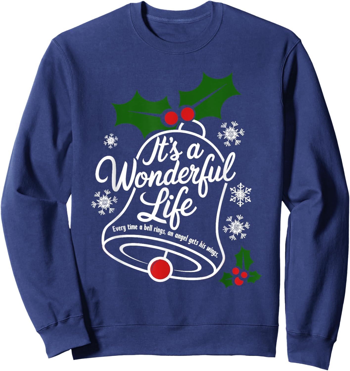 It's a Wonderful Life Everytime A Bell Rings Christmas Movie Sweatshirt - Sweatshirt | Navy