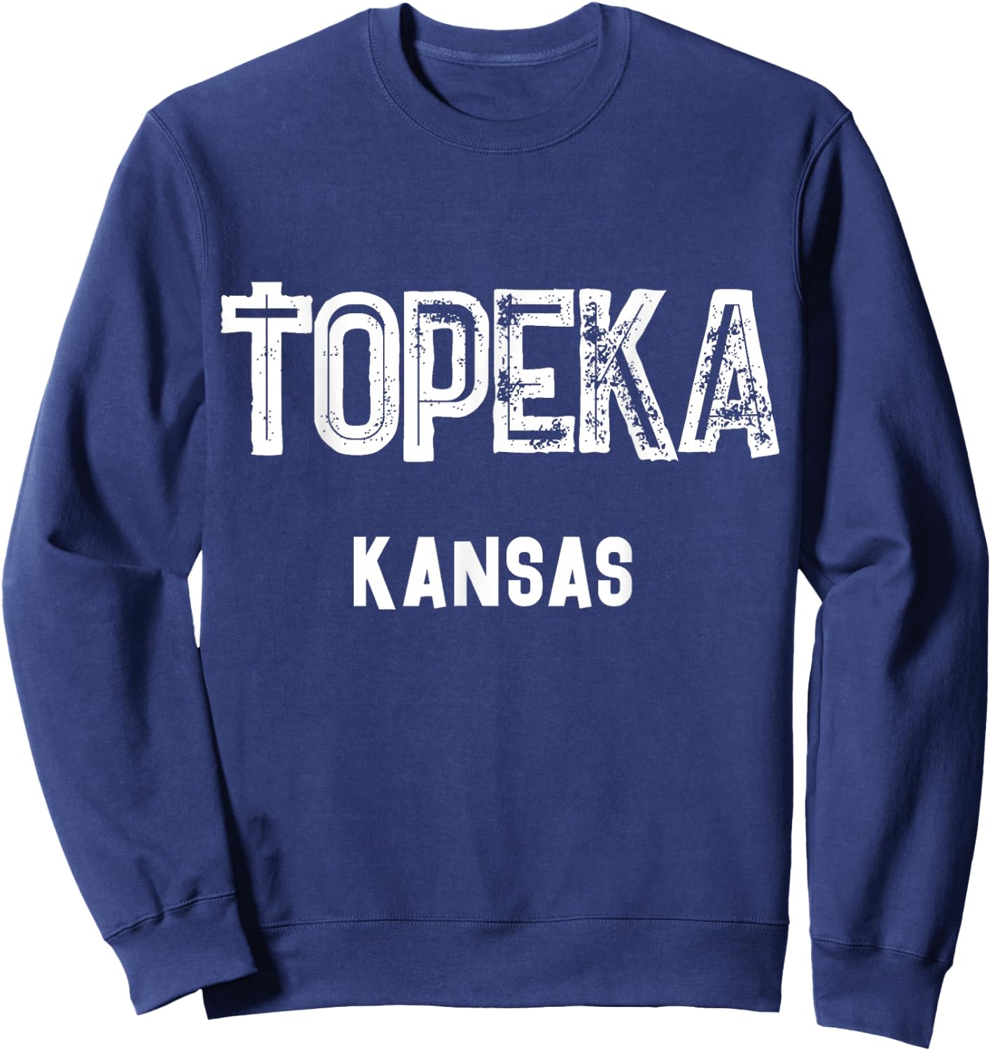 Topeka Kansas Sweatshirt - Sweatshirt | Navy
