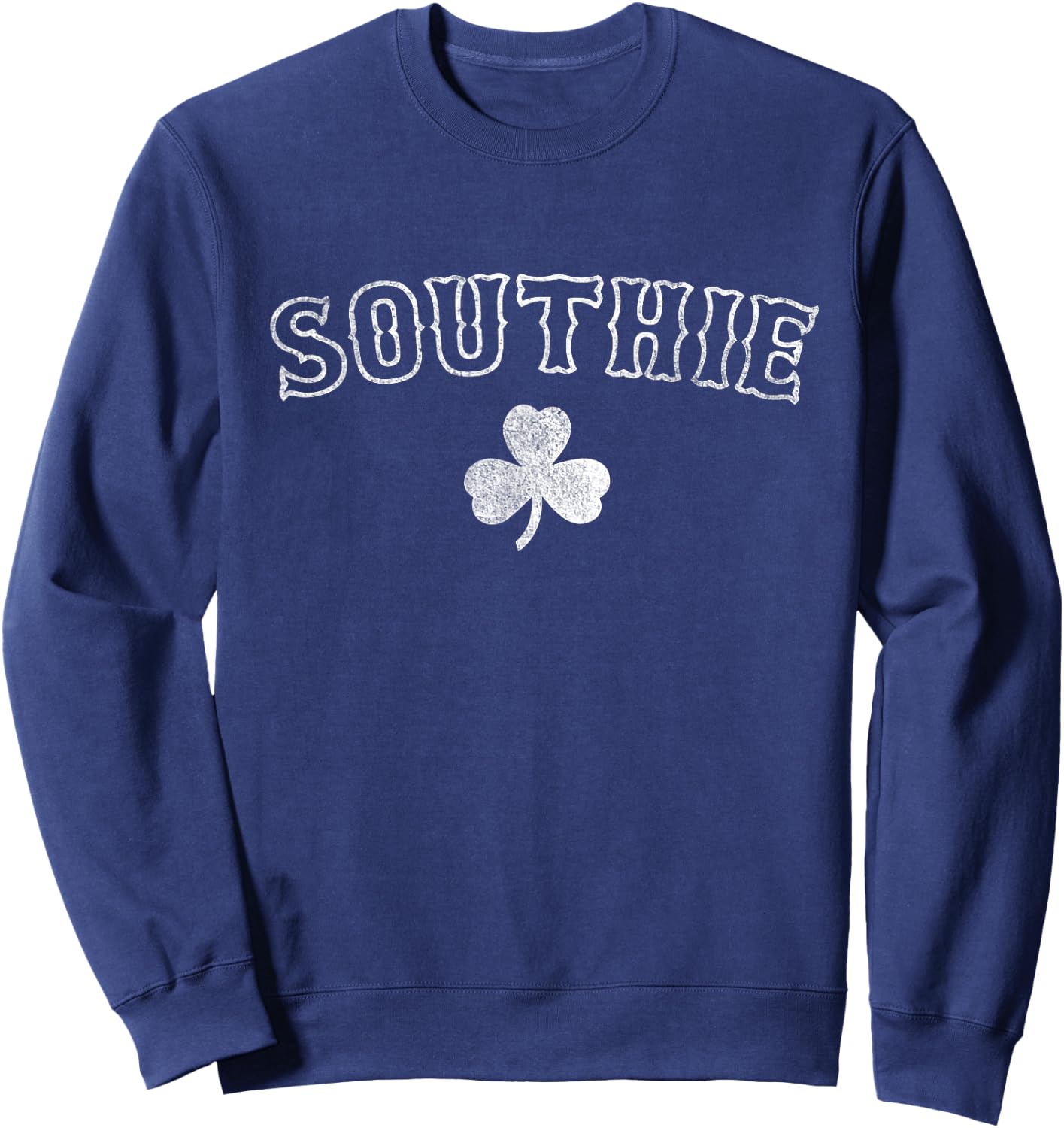 Southie - South Boston Massachusetts Retro Shirt Sweatshirt - Sweatshirt | Navy