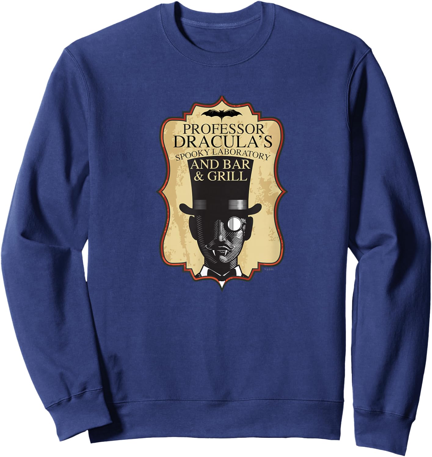 Unbreakable Kimmy Schmidt Professor Dracula Comfortable Sweatshirt - Sweatshirt | Navy
