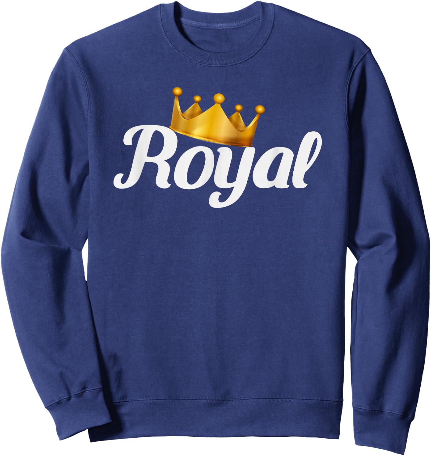 Royal Gold Crown Sweatshirt - Sweatshirt | Navy
