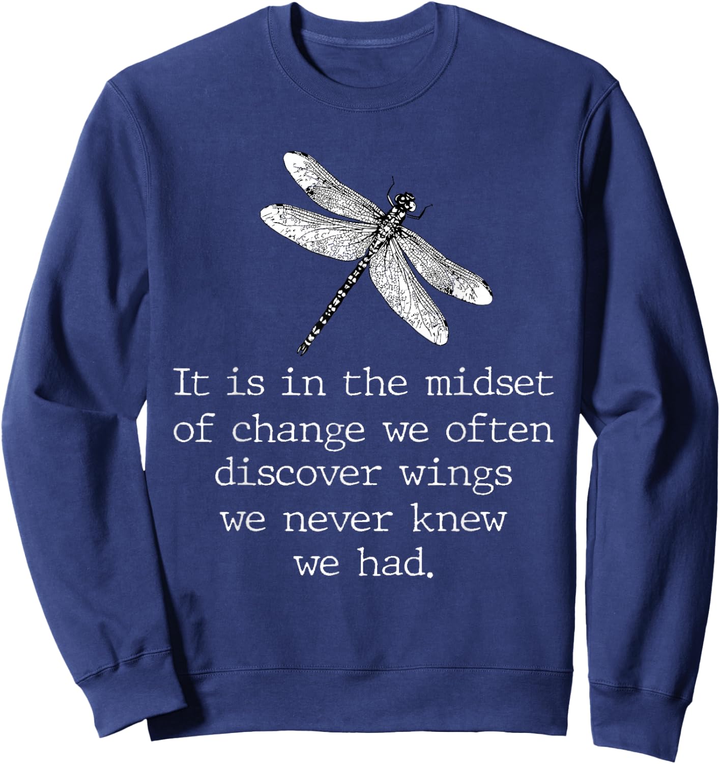 Dragonfly Shirt Spiritual Faith Dragonflies Lovers Sweatshirt - Sweatshirt | Navy