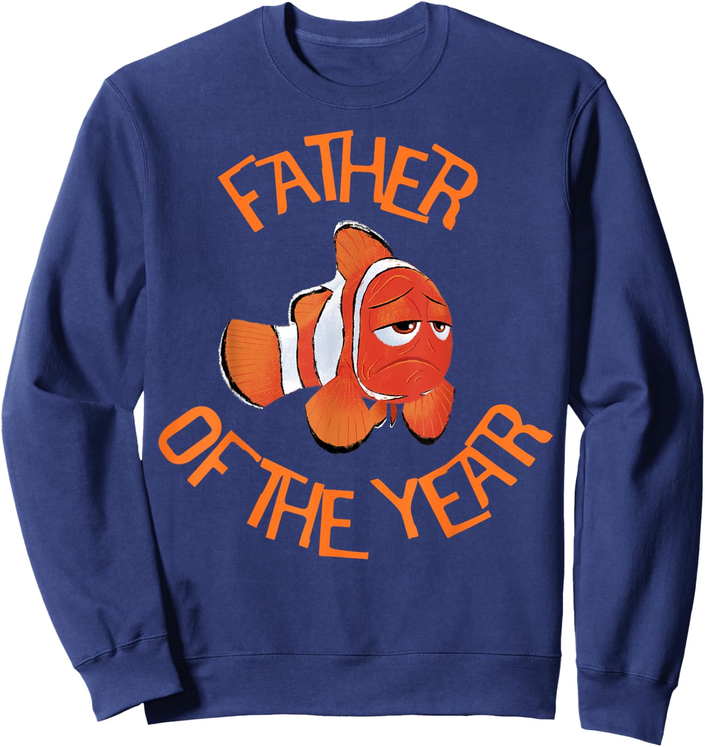 Disney Pixar Finding Dory Marlin Father Of The Year Logo Sweatshirt - Sweatshirt | Navy