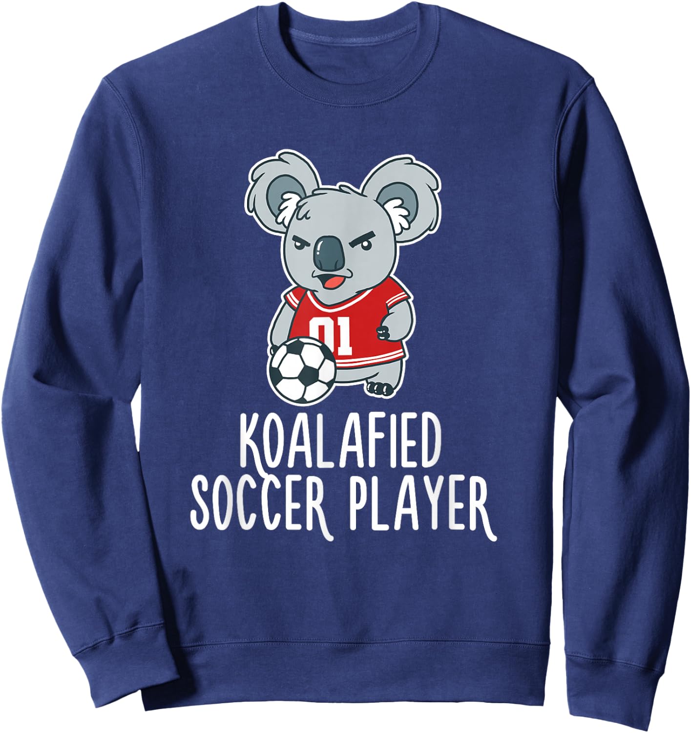 Soccer Player Koalafied Koala Bear Goal Sport Sweatshirt - Sweatshirt | Navy