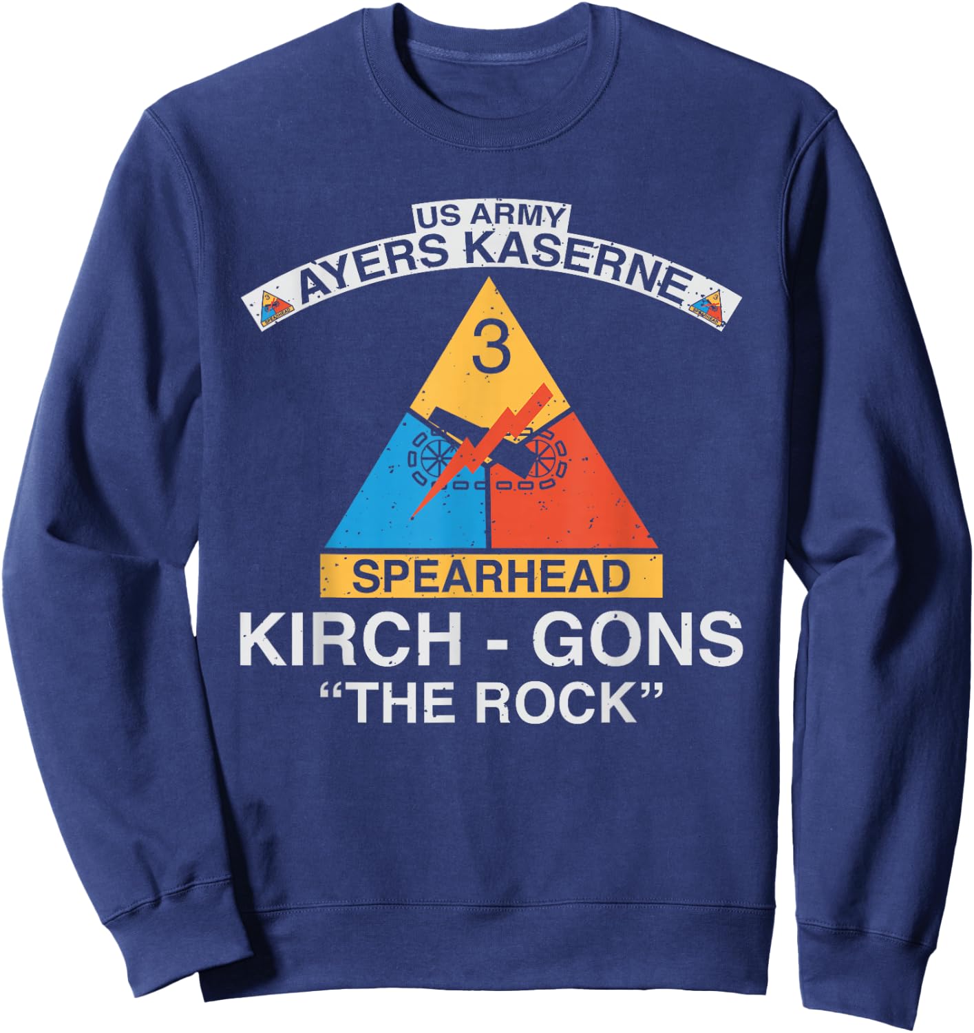 3rd Armored Division Kirch-Gons Rock Sweatshirt - Sweatshirt | Navy