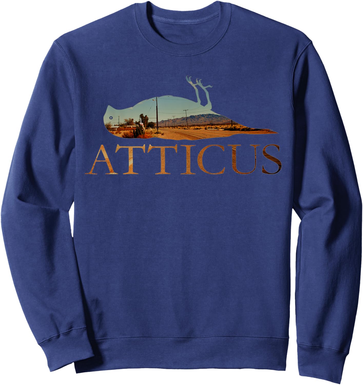 ATTICUS Horizon Bird T Shirt (Photo Print) Sweatshirt - Sweatshirt | Navy