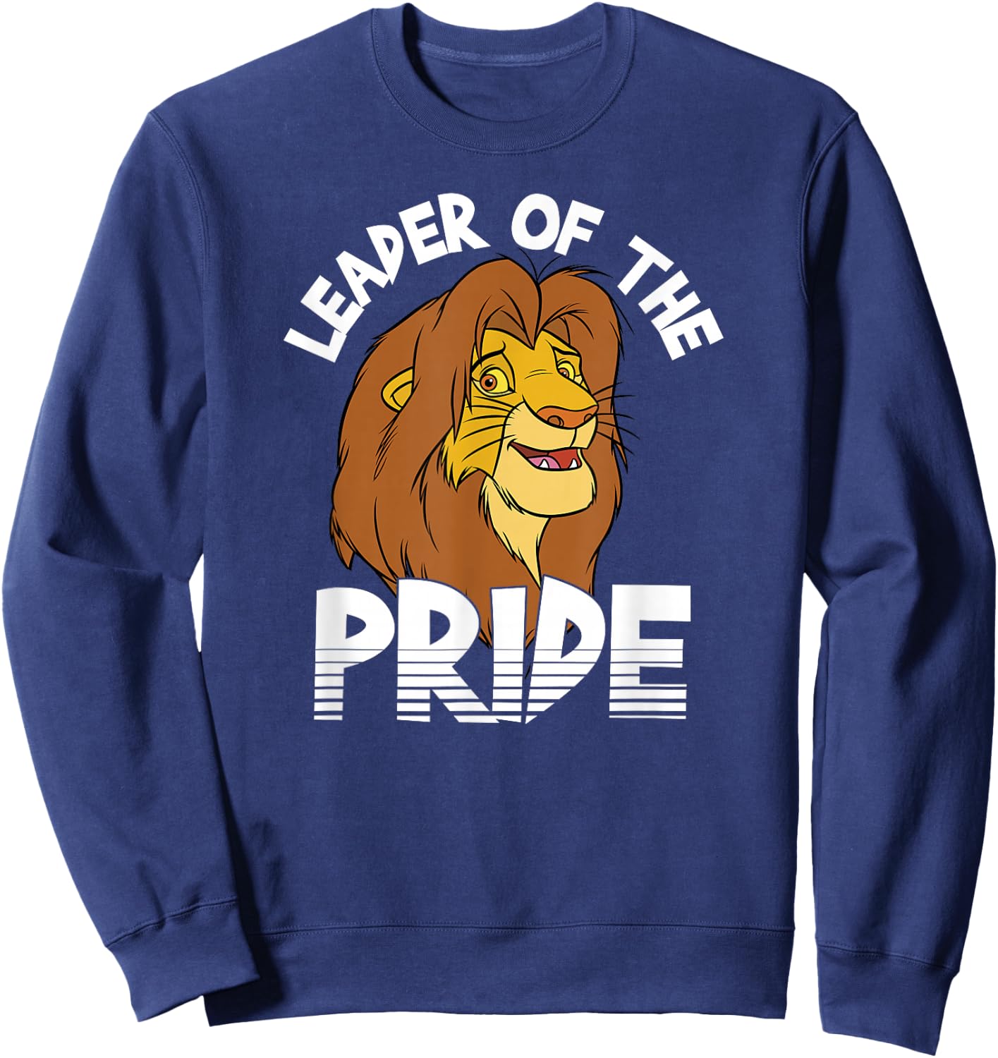 Disney The Lion King Simba Leader Of The Pride Retro Logo Sweatshirt - Sweatshirt | Navy