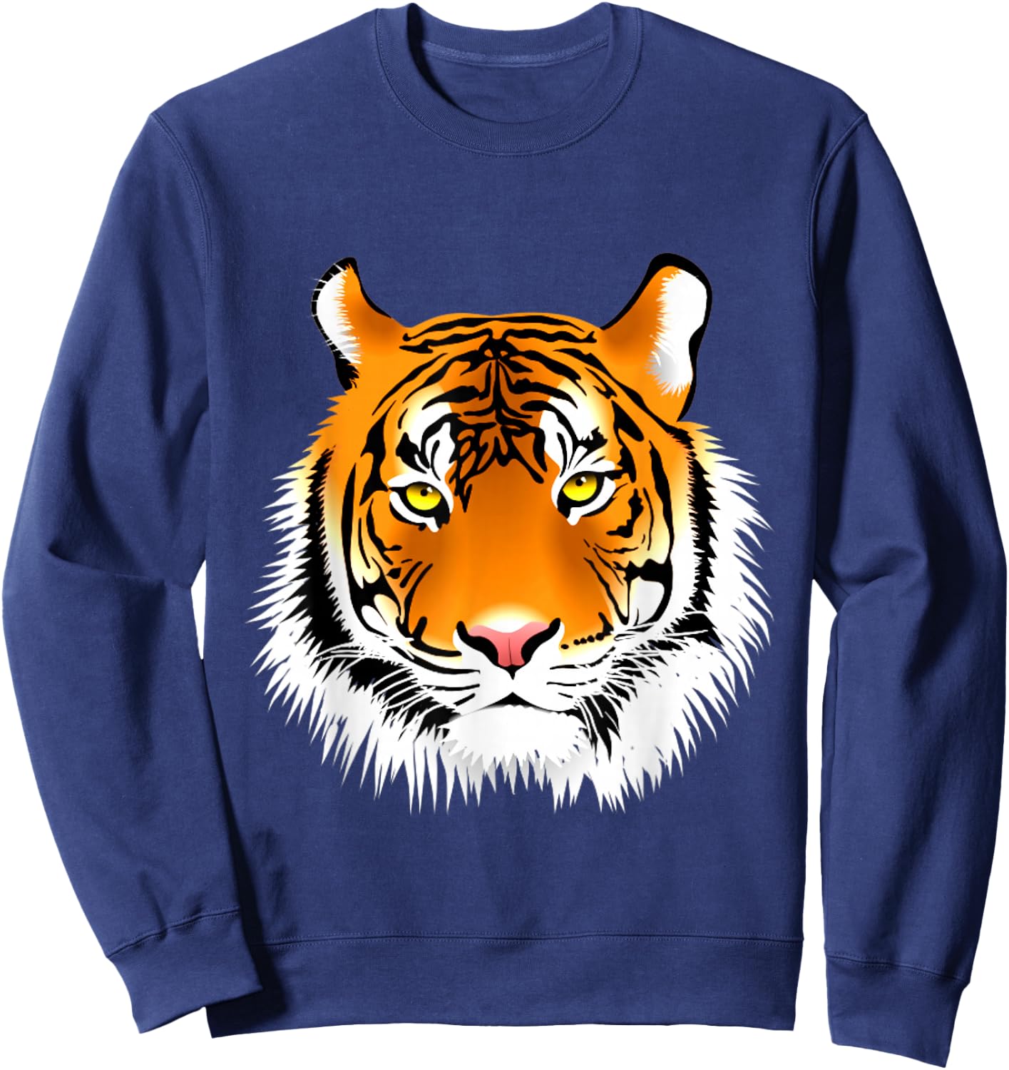 Tiger Head Design , Women, Boys & Girls Sweatshirt - Sweatshirt | Navy