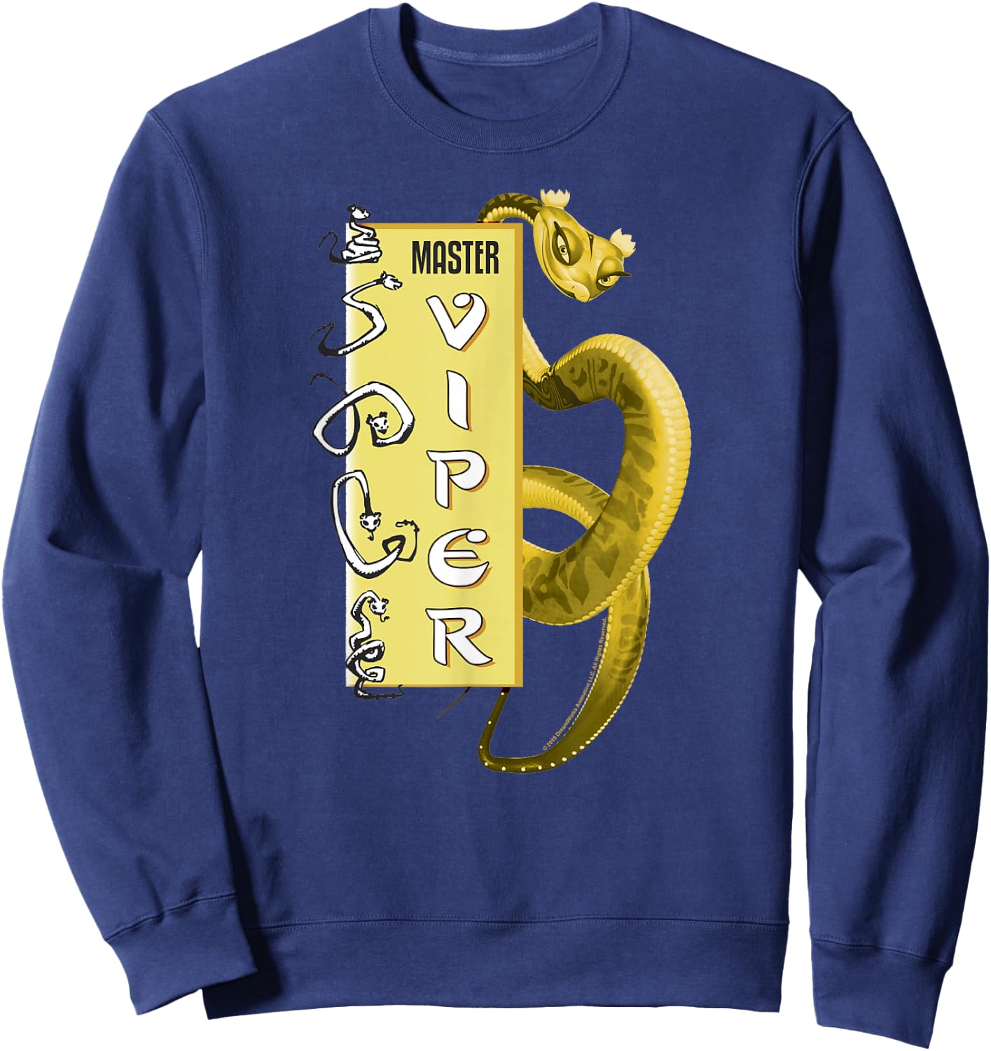 Kung Fu Panda Master Viper Action Pose Banner Sweatshirt - Sweatshirt | Navy