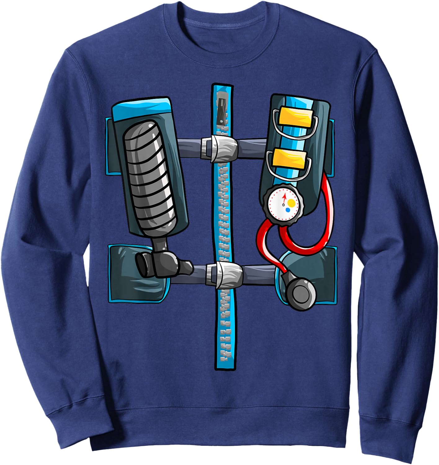 Cool Scuba Diver | Funny Lazy DIY Halloween Costume Gift Sweatshirt - Sweatshirt | Navy