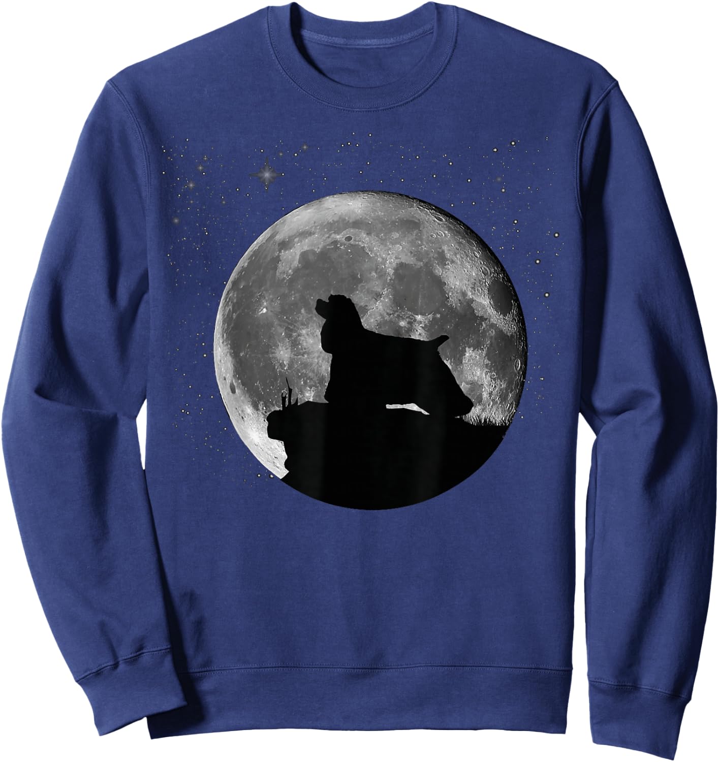 American Cocker Spaniels Moon Sweatshirt - Sweatshirt | Navy