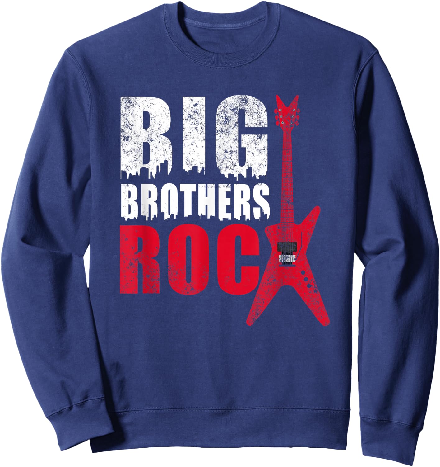 Big Brothers Rock Shirt - Toddler & Adult Big Brother Gift Sweatshirt - Sweatshirt | Navy