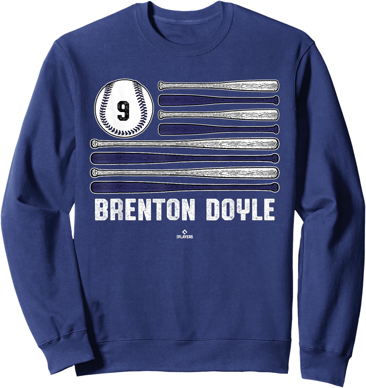 Baseball American Flag Brenton Doyle Colorado Baseball MLBPA Sweatshirt - Sweatshirt | Navy