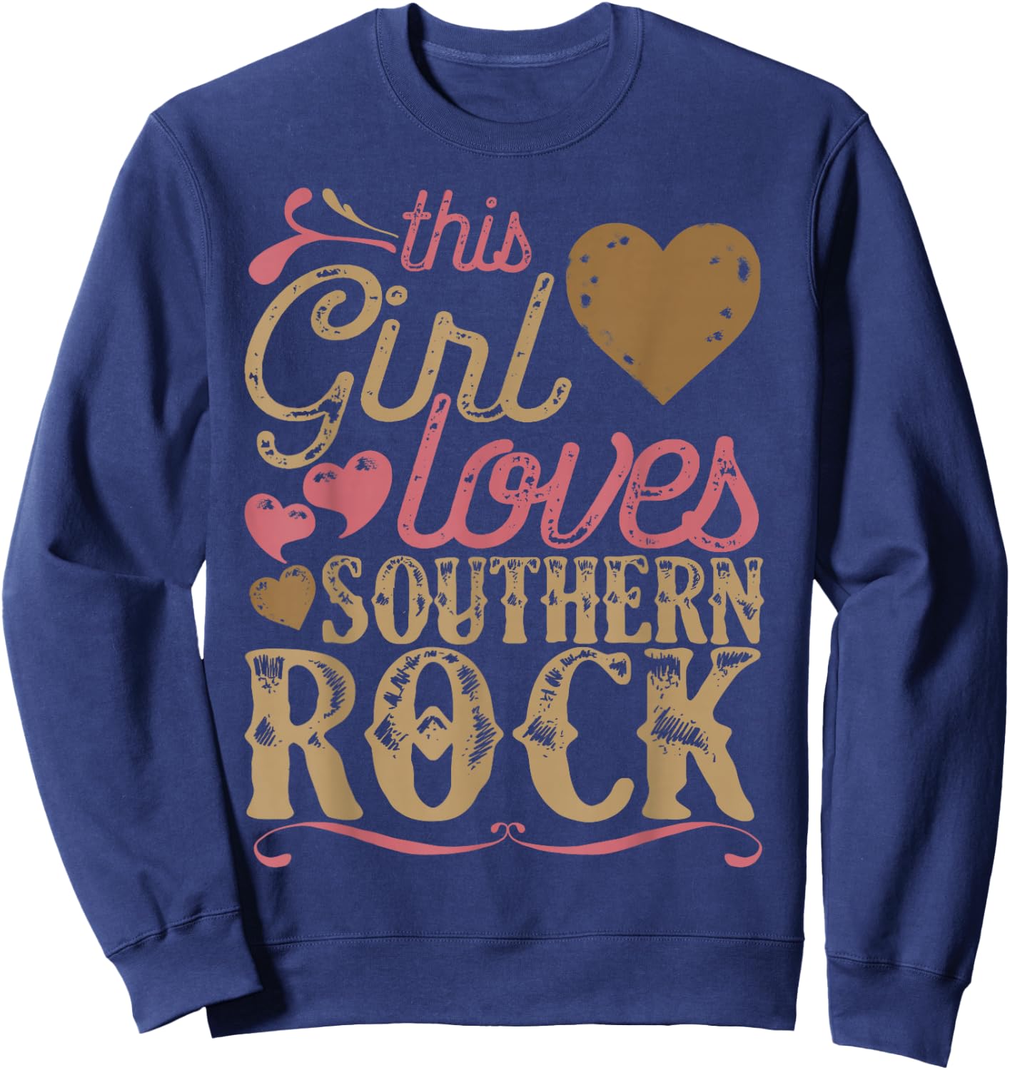 Southern Rock Shirt Gift Present Music Sweatshirt - Sweatshirt | Navy